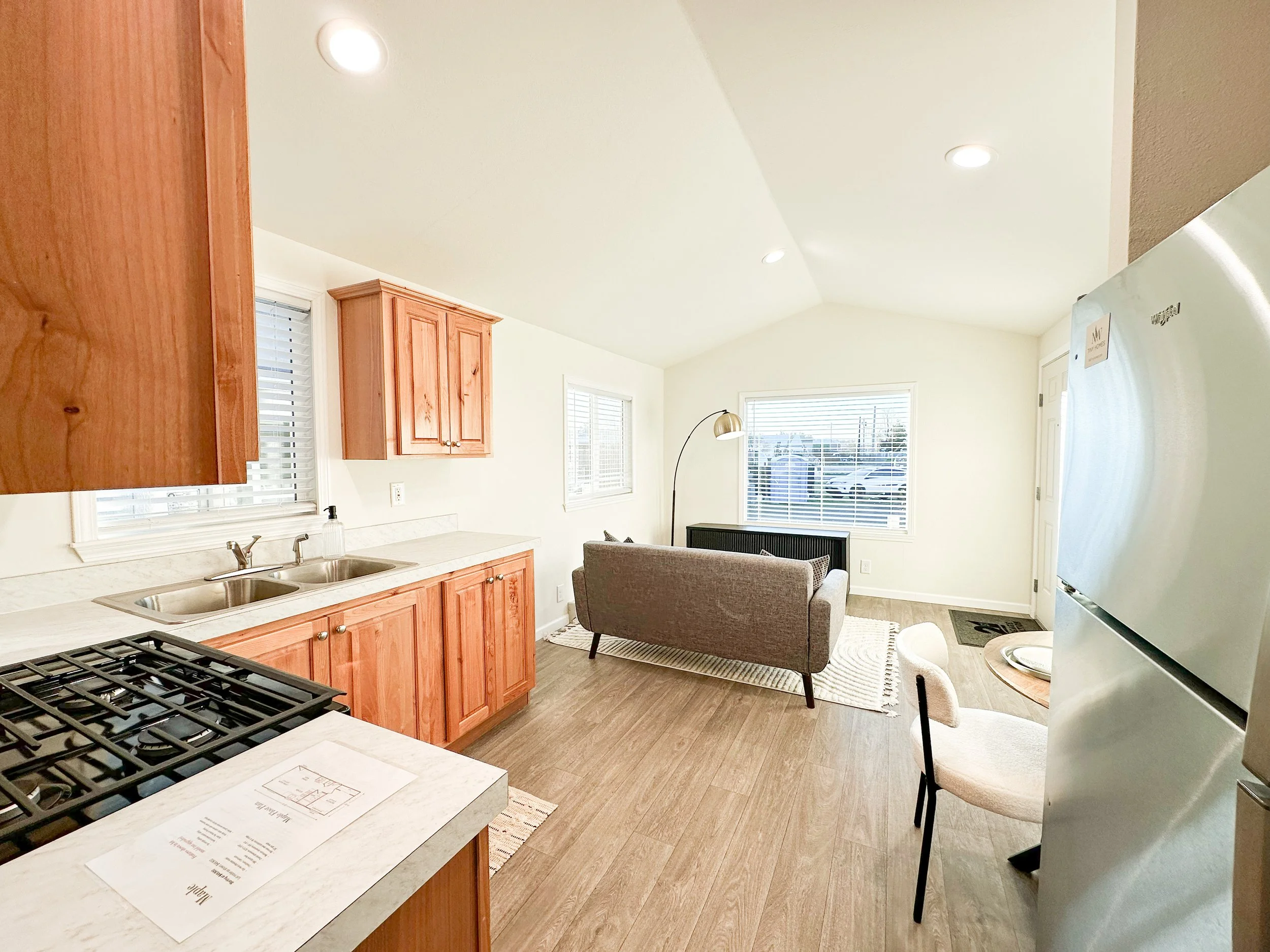 Portland Maple lot model living room