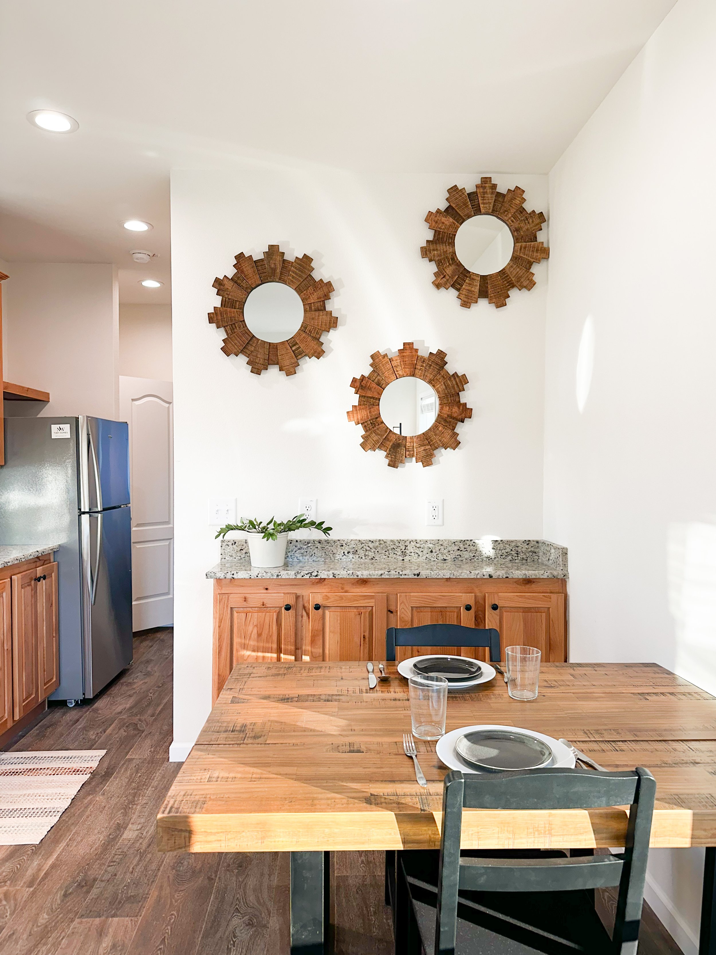 Willow dining area with built-in buffet