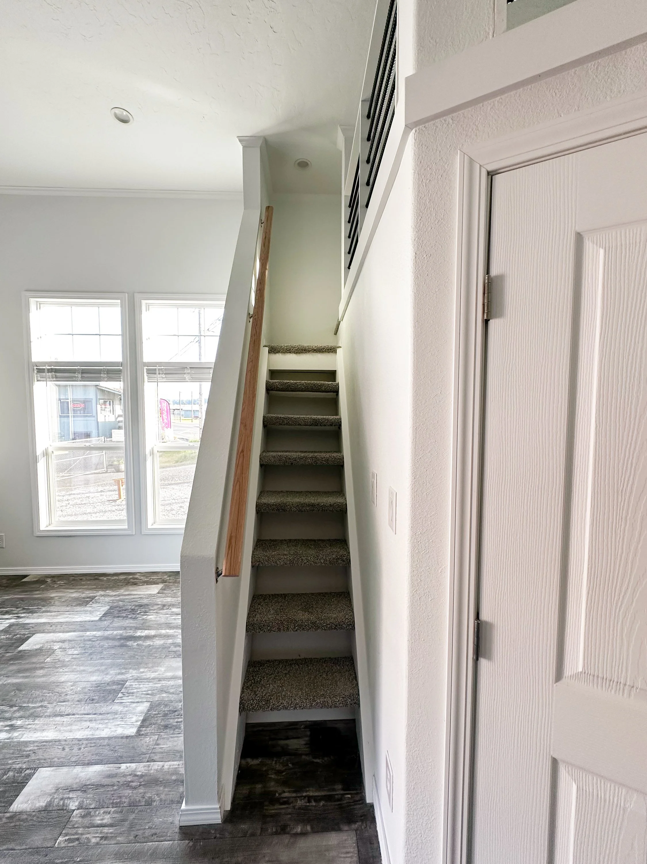 Stairs up to Ponderosa loft