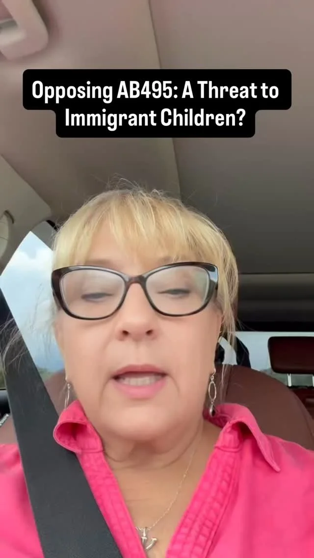 Let’s discuss the proposed AB495 bill, which is being sold as protecting immigrant children but actually puts them at greater risk. The bill WILL allow bad actors to easily remove immigrant children from schools during raids, with no one knowin