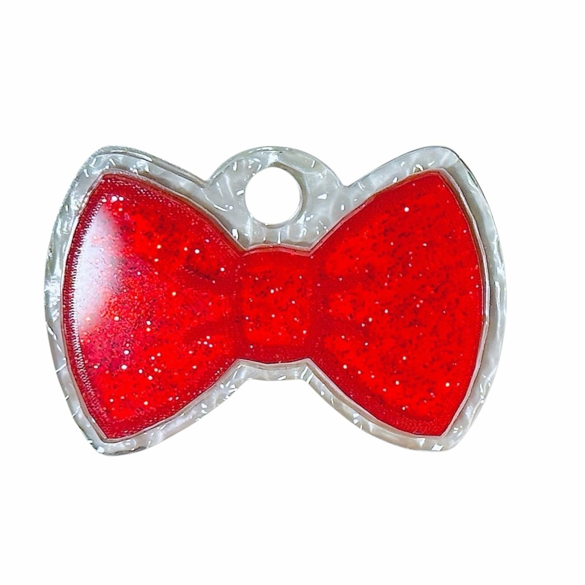 The Dapper Dog -Sparkle Red/White Ripple