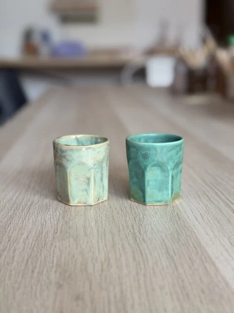 Set de 2 vasos pequeños para café
