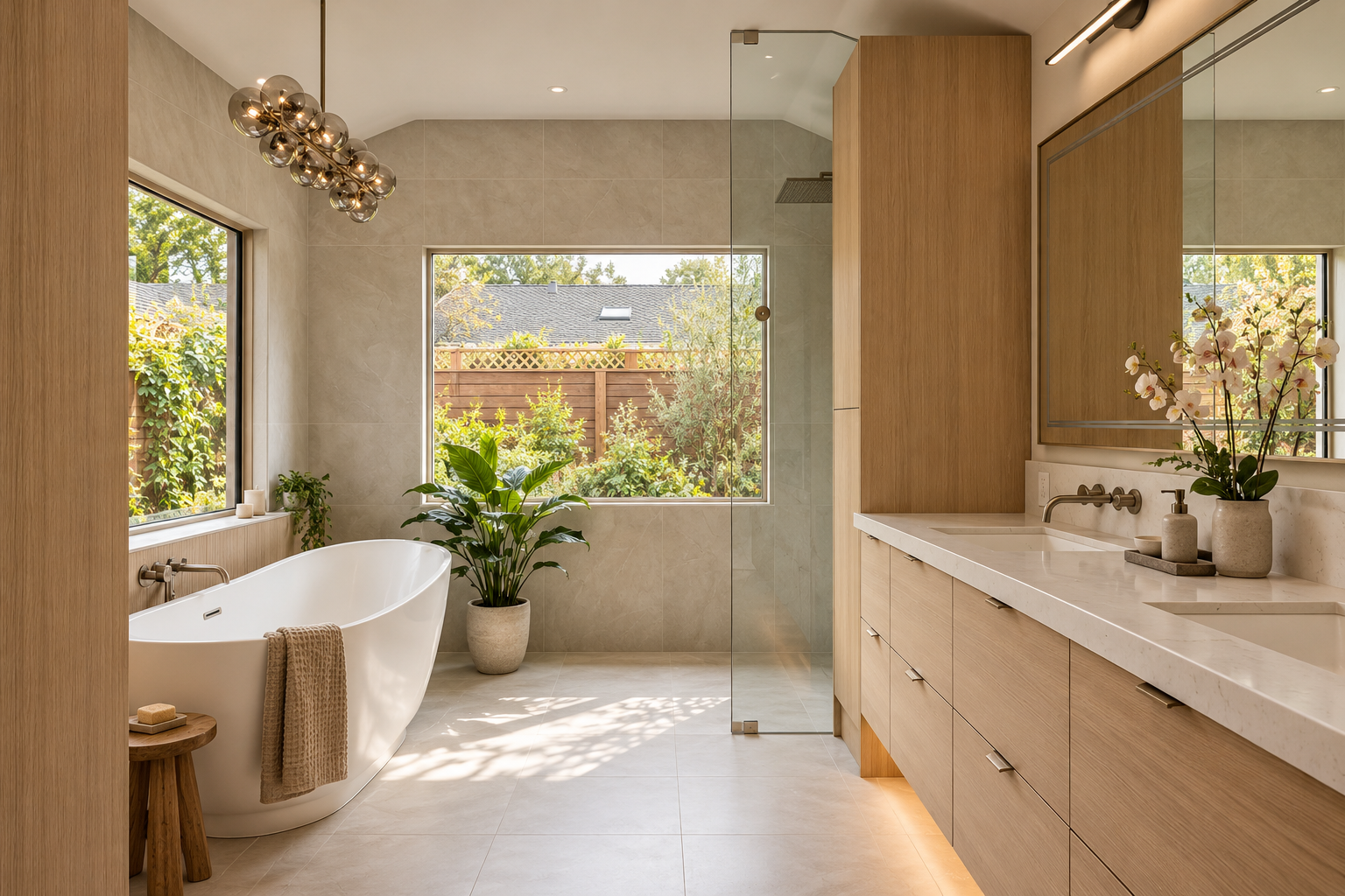 Scandinavian Bathroom, Los Altos
