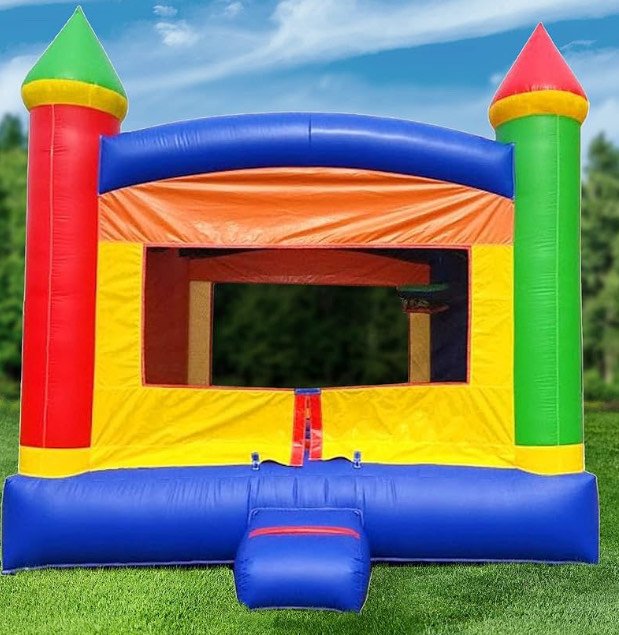 Blue and Yellow Bounce House