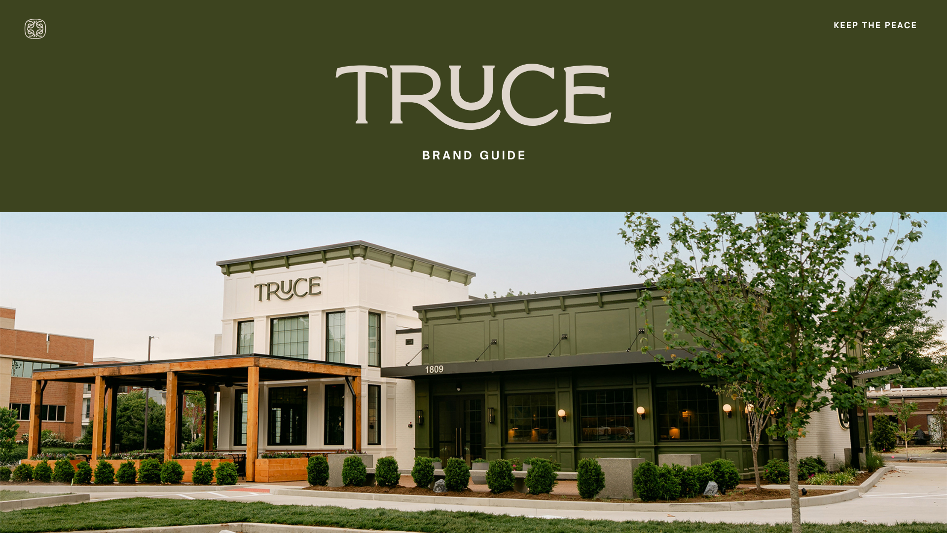 Truce Restaurant Branding