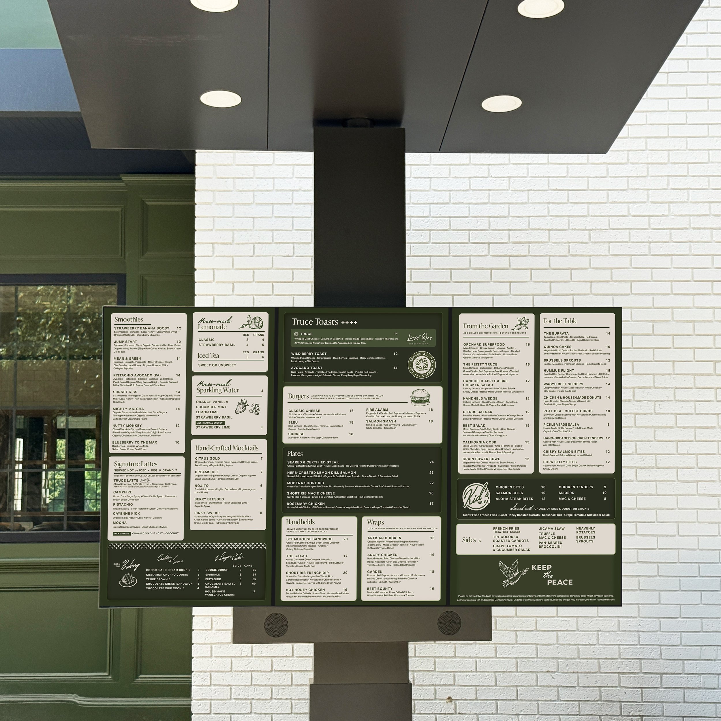 Truce Signage + Drive Thru
