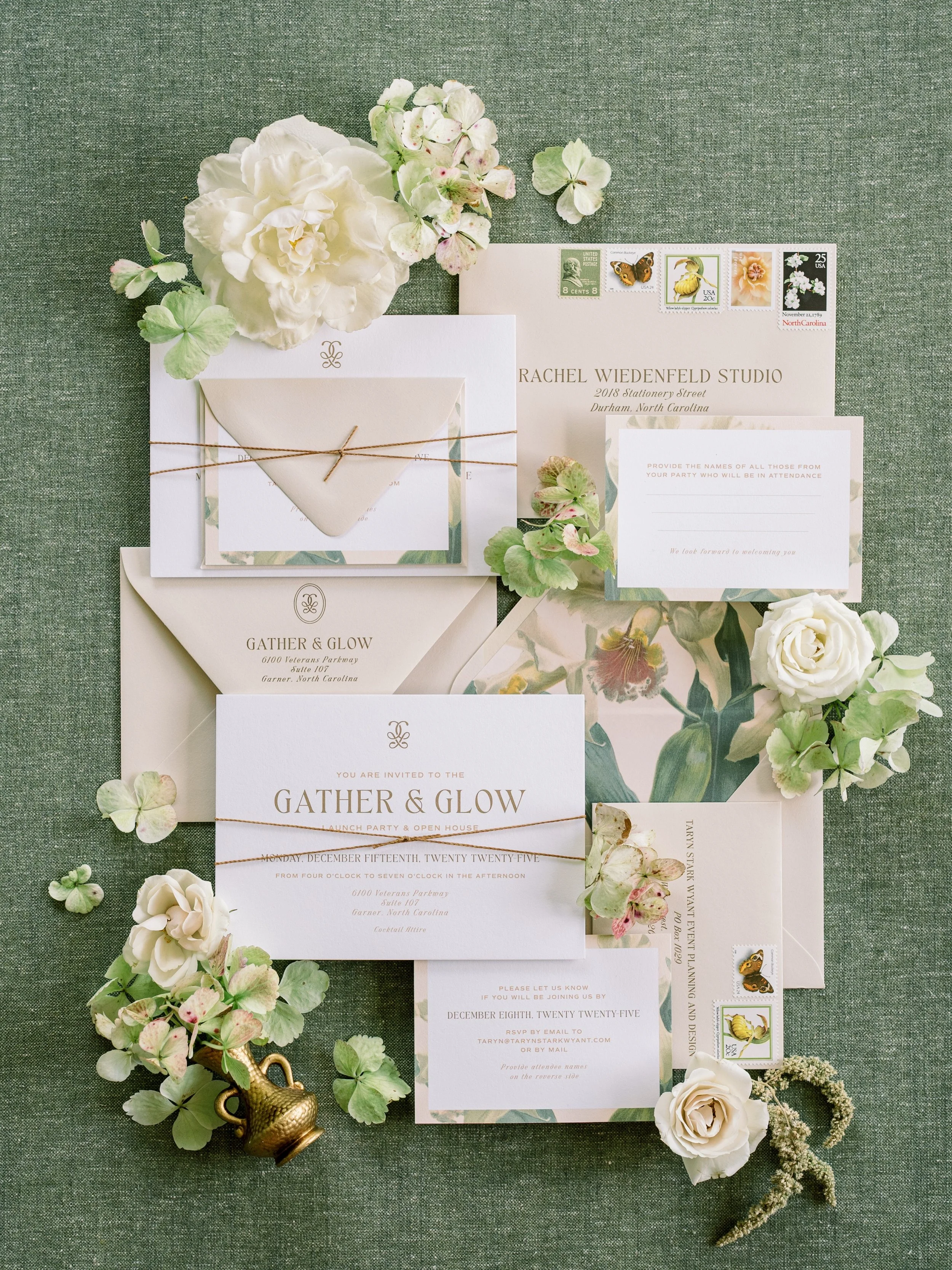 Inspired by the natural warmth of their refined aesthetic and thoughtfully infused with subtle nods to Venezuelan heritage, this suite for Gather &amp; Glow&rsquo;s launch last November welcomed guests and industry professionals into an evening that 