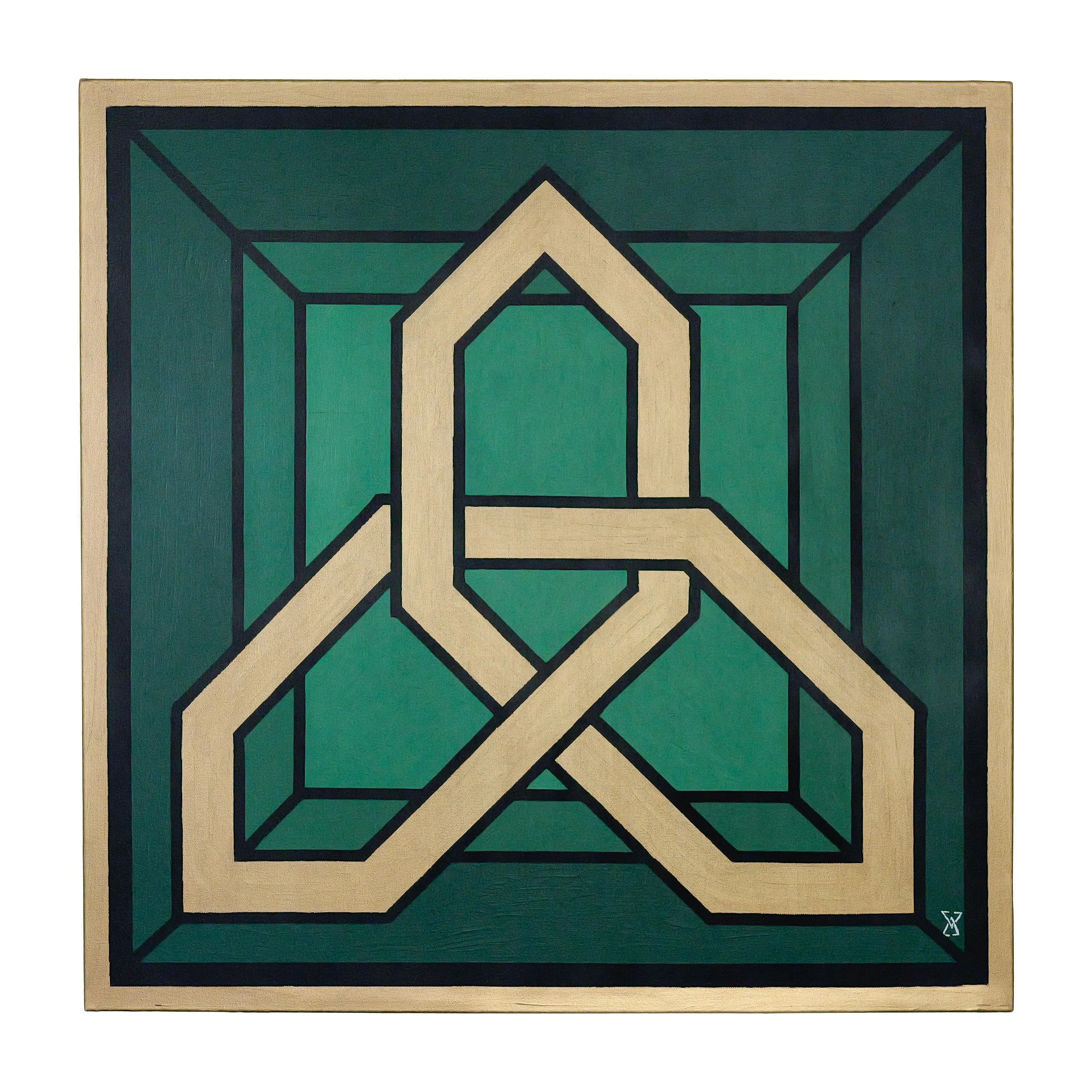 027 "(Triquetra)"
2025
Acrylic on canvas 
36 x 36"