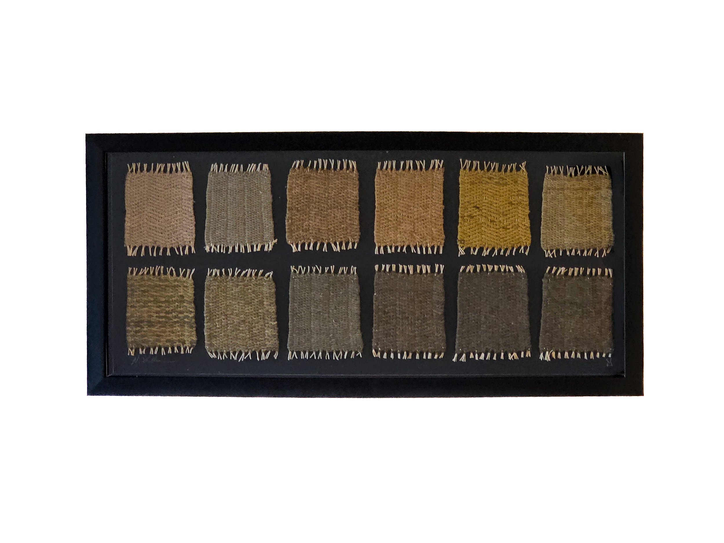 034
2025
Hand dyed woven cotton thread
Framed to 14 x 30"