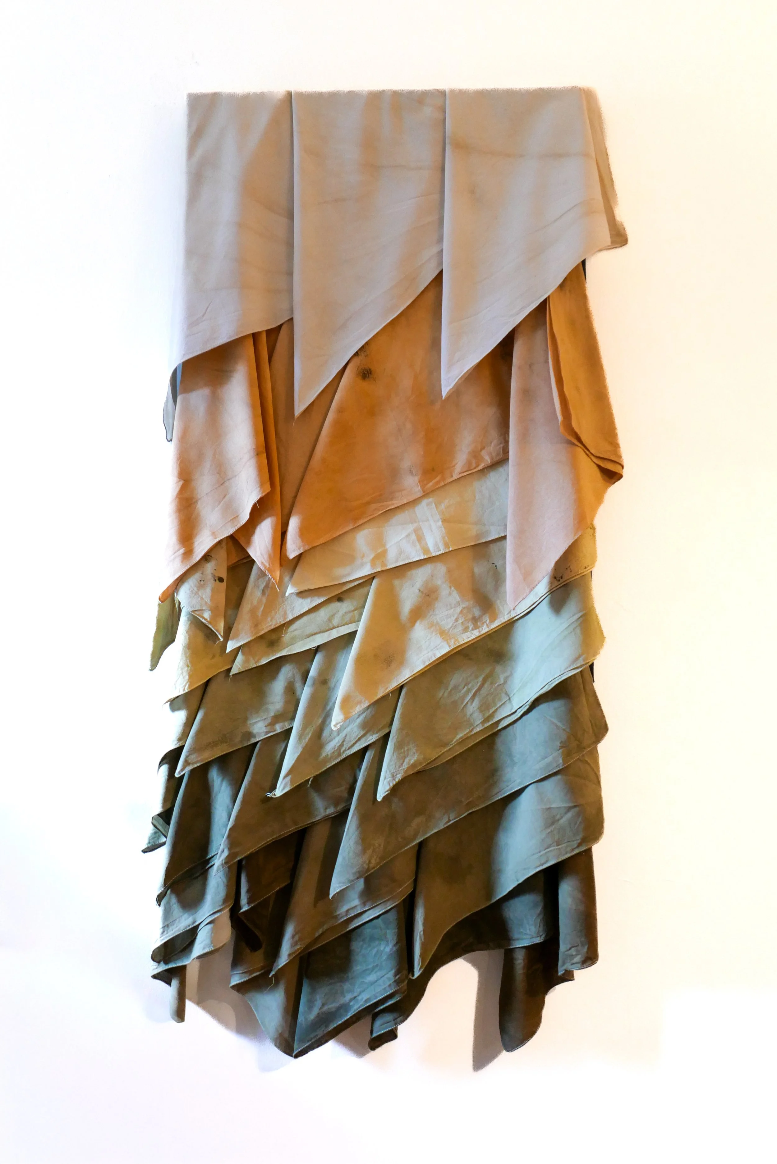 031
2025
Hand dyed cotton cloth on canvas 
27 x 59"