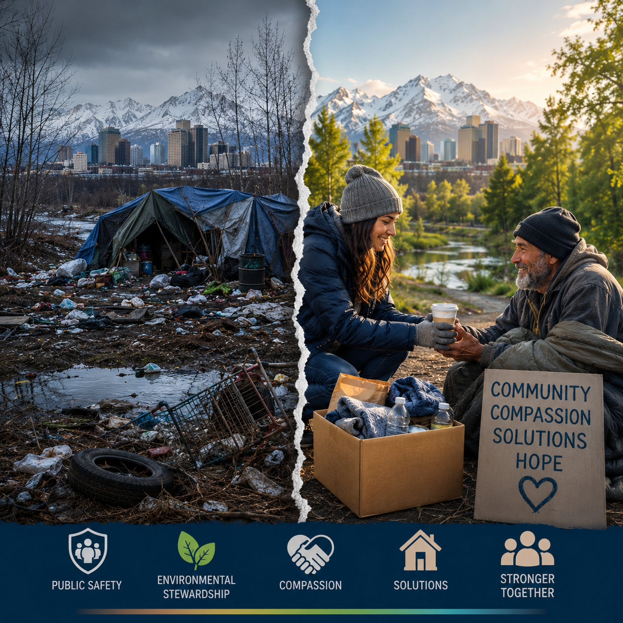 Homeless Camps in Anchorage: Public Safety, Environmental Concerns, and the Human Cost of Homelessness