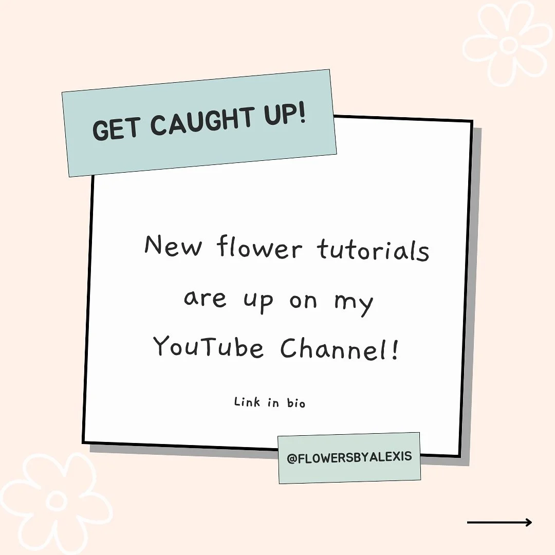 6 NEW videis for you 🌸💖

Get caught up and watch my latest flower design tutorials on my YouTube Channel ↗️

Swipe to see what each video has to offer (: 

Link in bio to watch all my new flower videos 🌸↗️

#flowervideo #flowertutorial #diyflowers