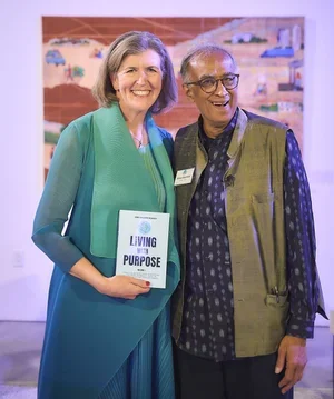 Vida and Akhtar with Living with Purpose