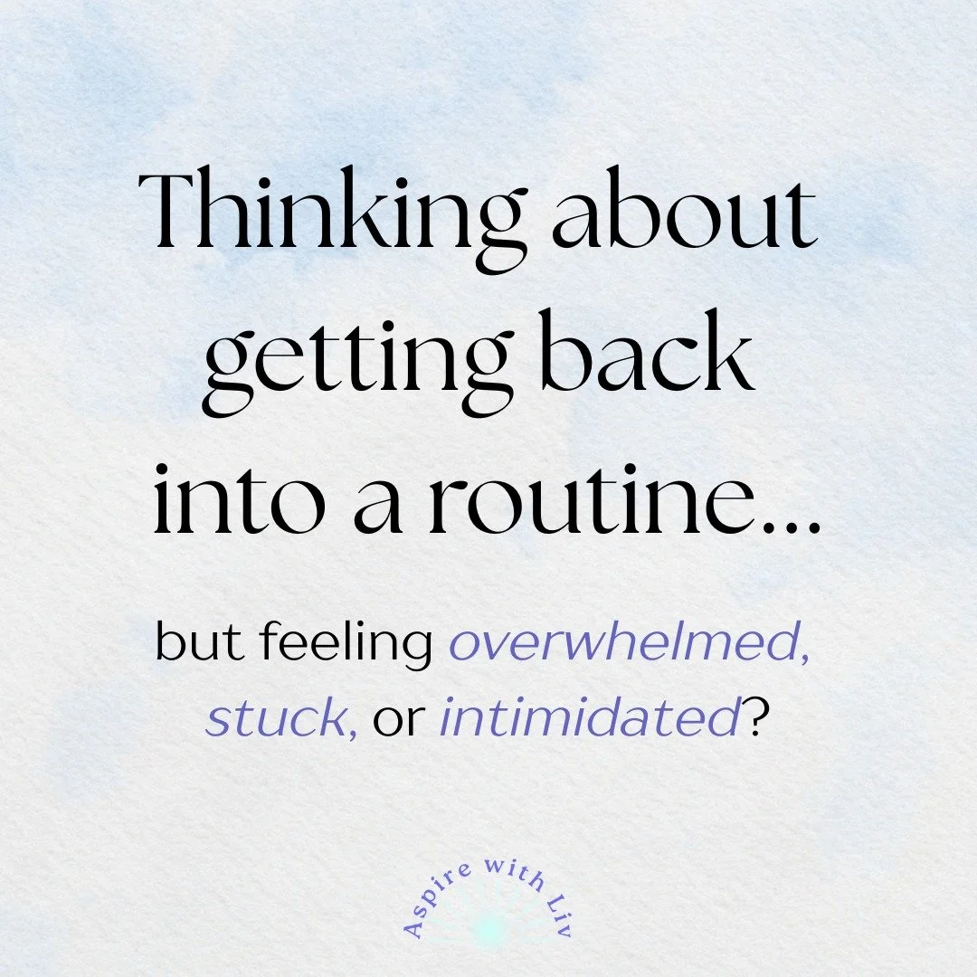 Getting back into a routine doesn&rsquo;t have to feel overwhelming, intimidating, or all-or-nothing. 🤍

My coaching is built around support, structure, and realistic habits that actually fit into real life, not extremes.

If you&rsquo;ve been think