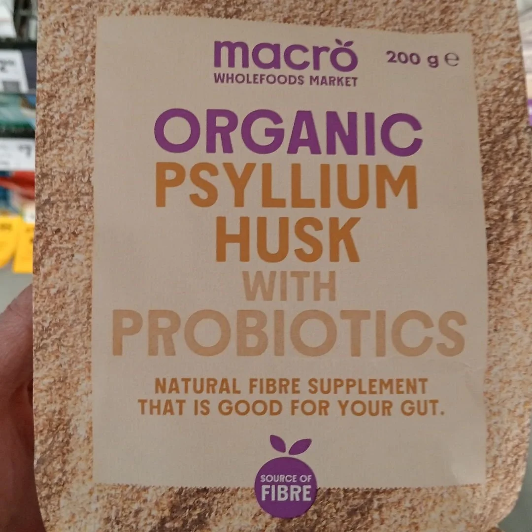 The microbiome is going mainstream 😊 

This Psyllium Husk product was found in a Woolworths. It's really cool to see a large scale supermarket chain and food production system recognising the value of the microbiome and investing in fortifying it's 