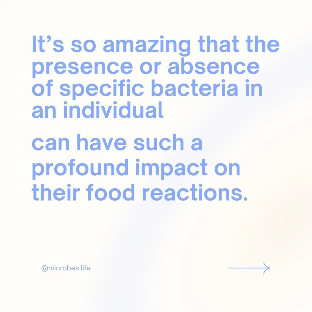 It's incredibly fascinating to me the difference your microbes can make to your overall experience as the overarching organism. Both in positive and negative ways depending on the bacteria, but thats a pretty high level of influence.

One person coul
