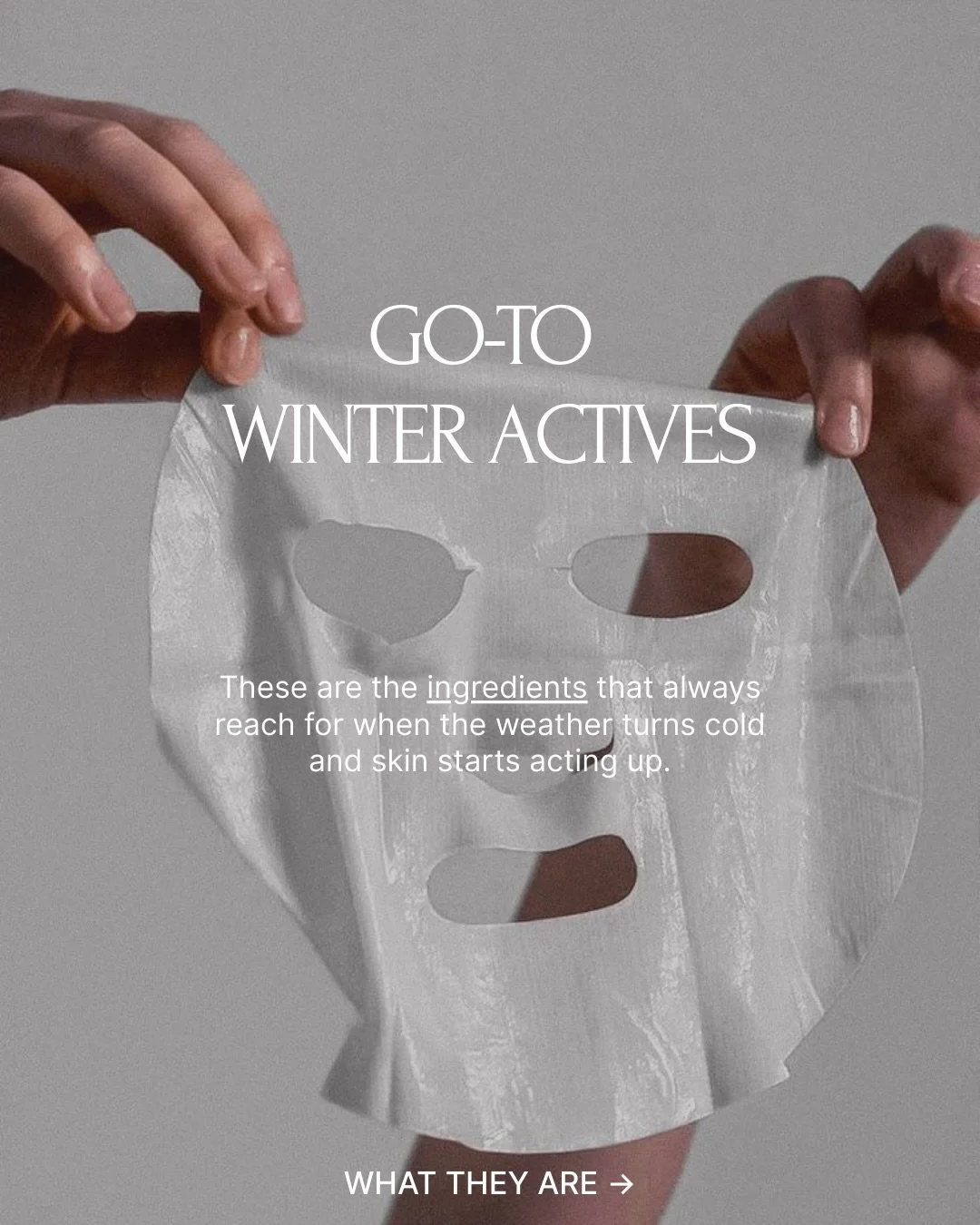 ✨ Winter skin needs extra care &mdash; and the right ingredients make all the difference!

 Cold weather, dry air, and indoor heating can weaken the skin barrier, leading to dryness, irritation, dullness, and sensitivity. That&rsquo;s why winter skin