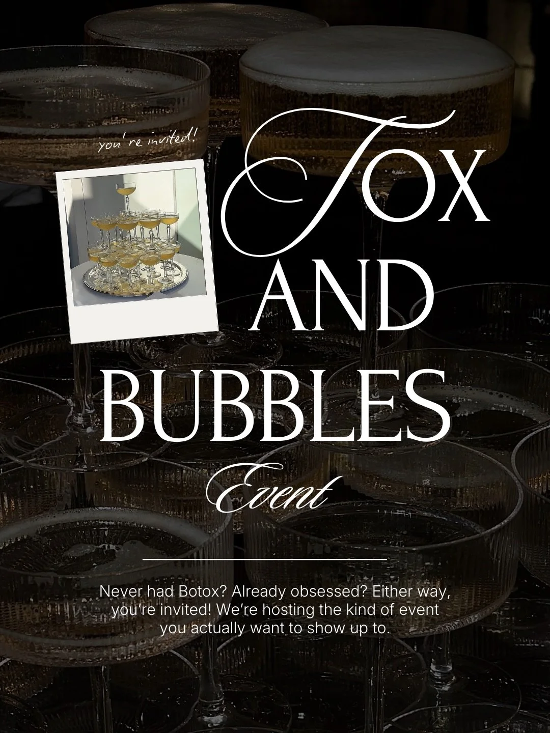 Join us for a celebration designed to treat yourself in the most elevated way🥂

 DM &ldquo;BUBBLES&rdquo; to reserve your spot or check the link in our bio🤍