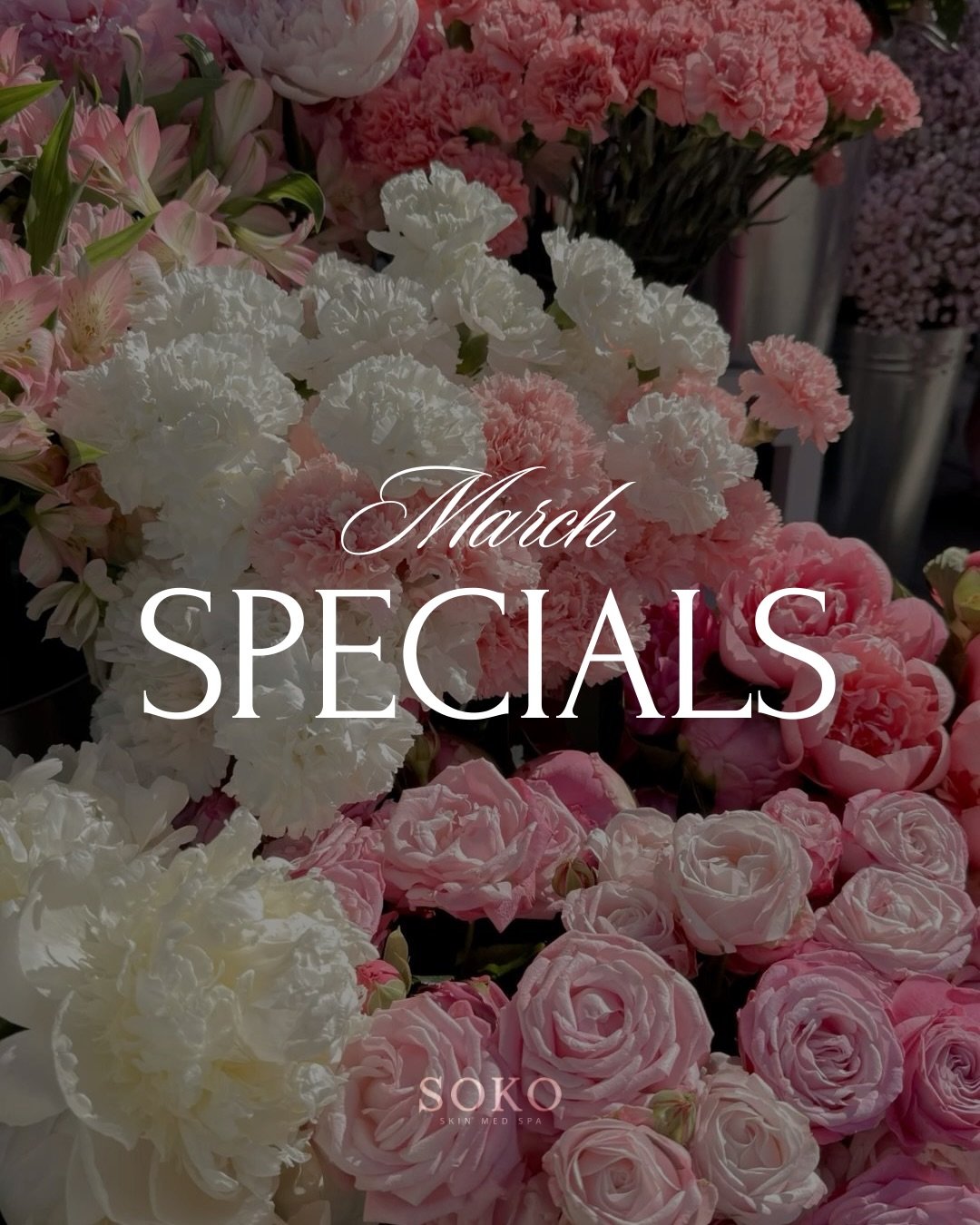 This March it&rsquo;s the perfect time to invest in your skin and step into spring feeling confident and radiant!

✨ Exclusive treatment discounts
✨ Limited-time offers
✨ The perfect excuse to prioritize YOU

Don&rsquo;t wait &mdash; these specials a
