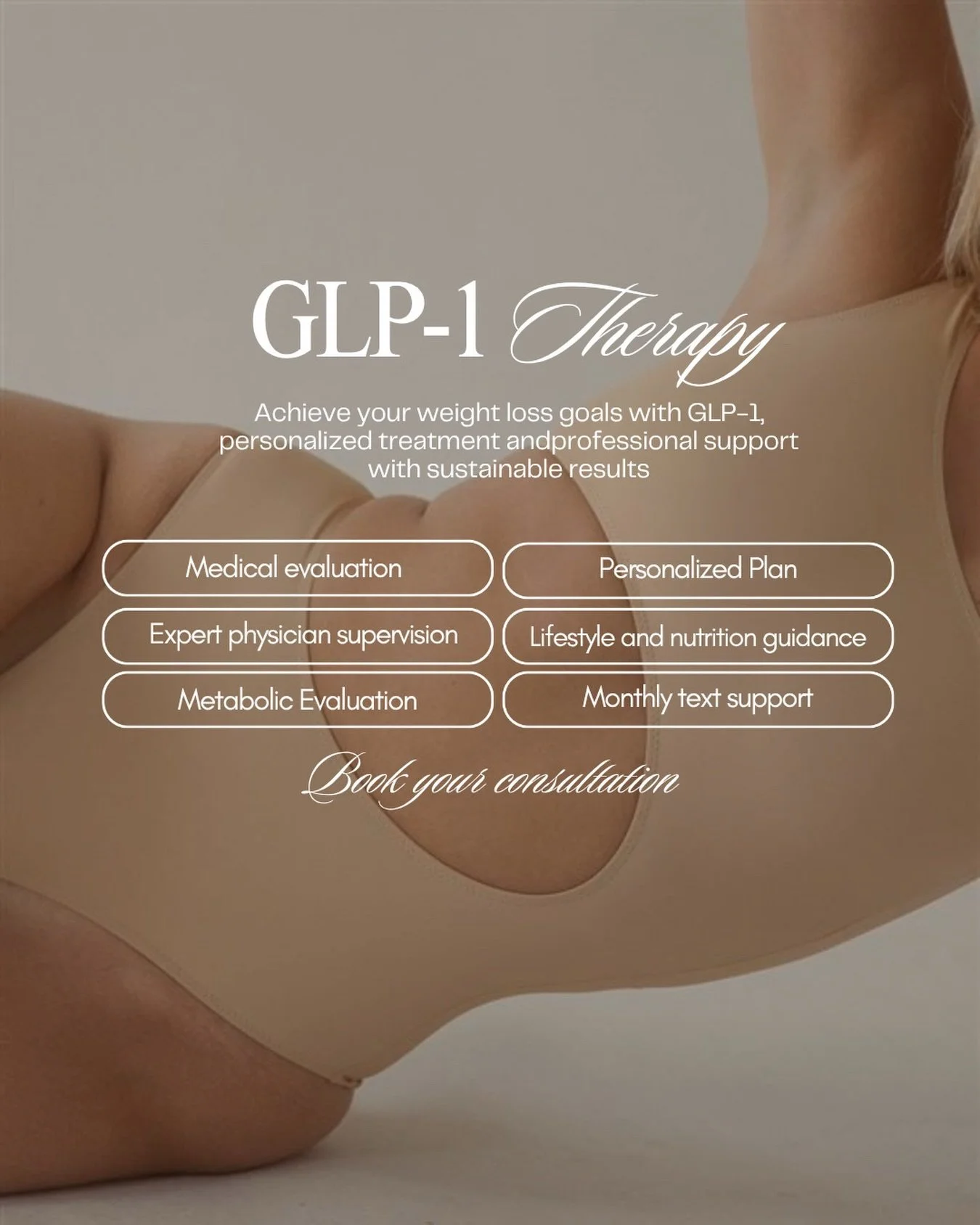Transform your wellness from within 🤍
With our GLP-1 program, every step is designed to help you achieve real, sustainable results. It&rsquo;s not just about weight loss&hellip; it&rsquo;s a lifestyle transformation ✨

✔ Medical evaluation
 ✔ Person