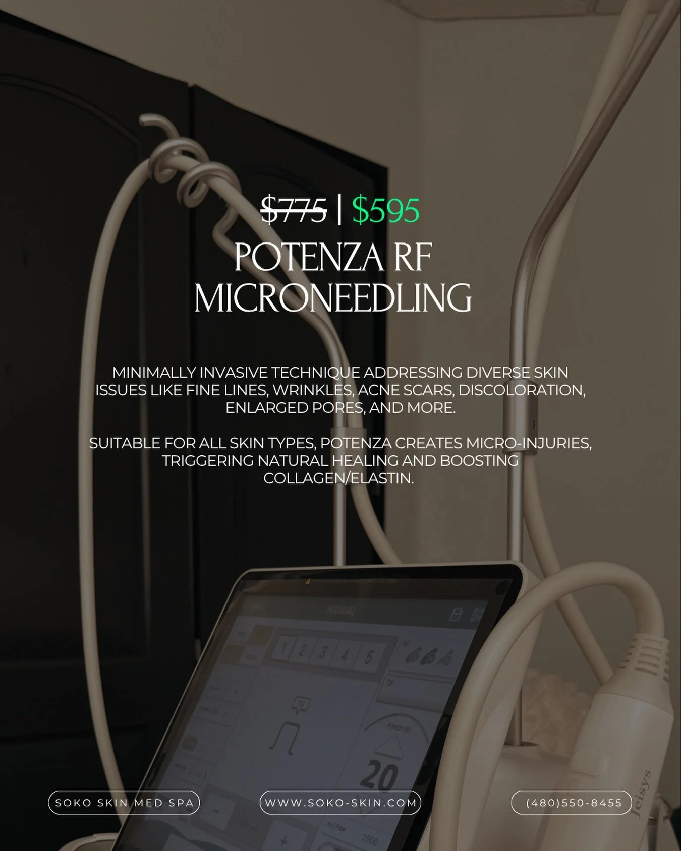 Reveal smoother, firmer, radiant skin✨

Potenza RF Microneedling stimulates collagen, improves texture, and tightens your skin for long-lasting results🤍

Your skin, but elevated!
⚠️LIMITED TIME