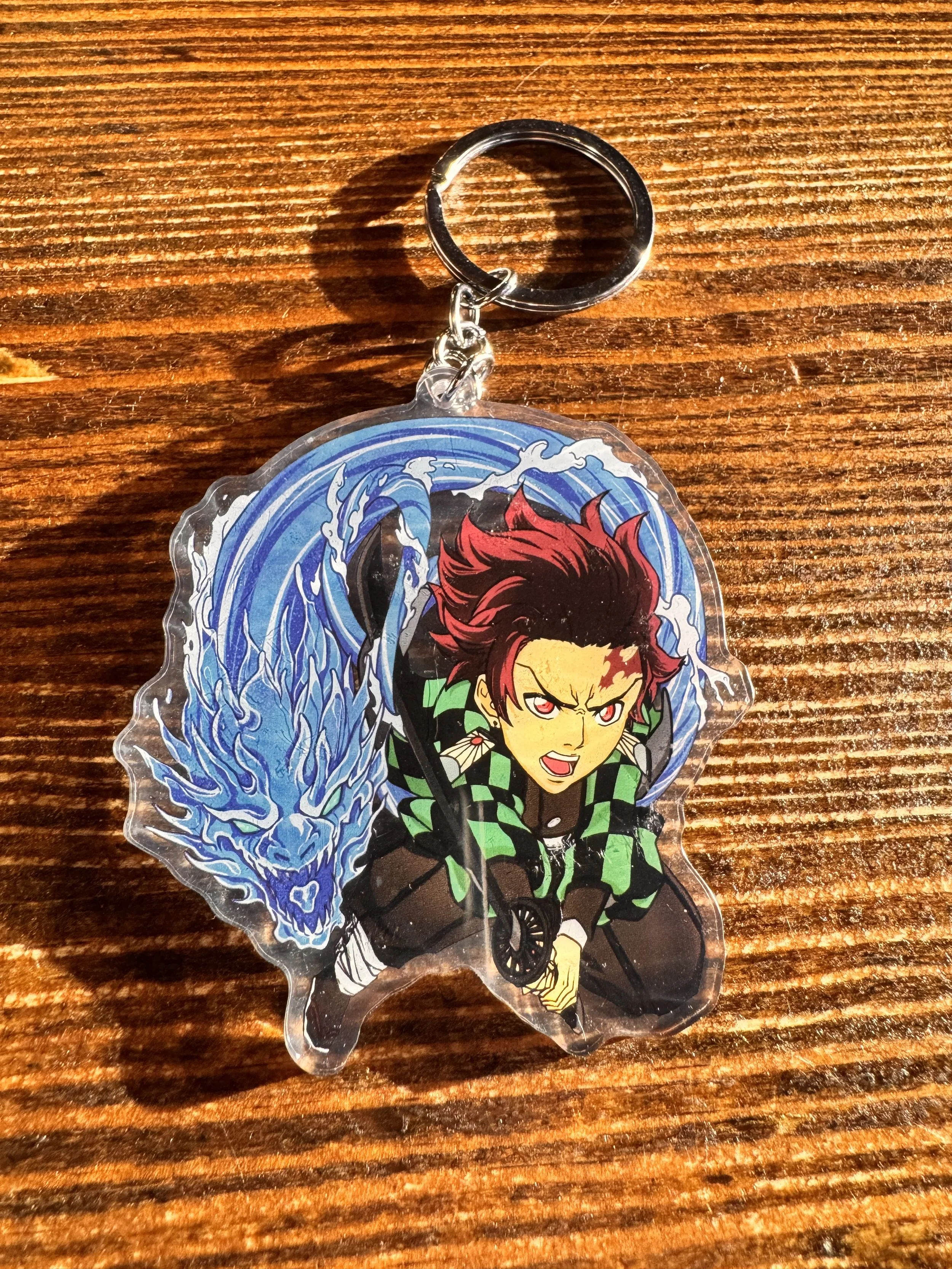 Tanjiro Kamado — Water Breathing Acrylic Keychain