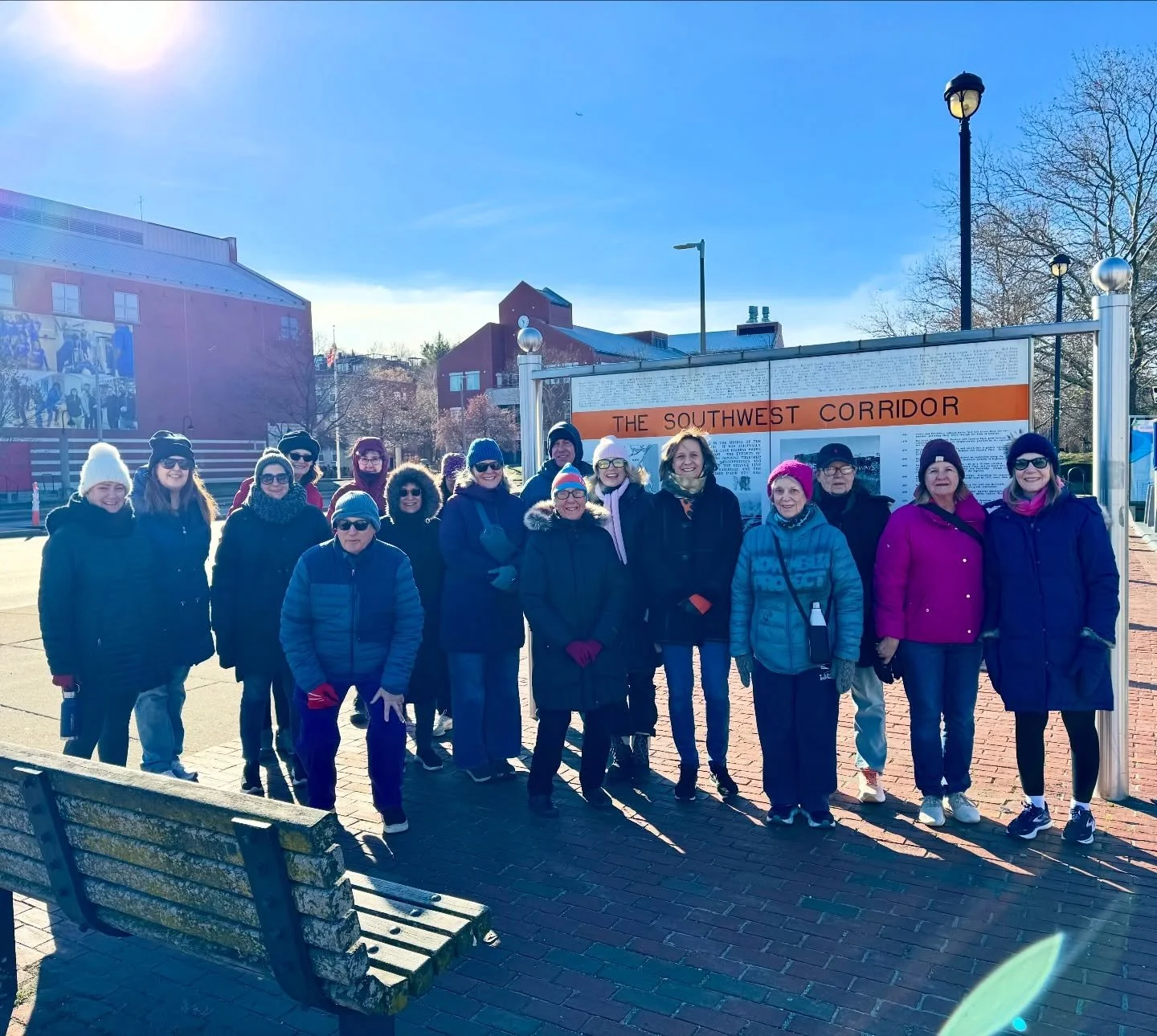 18 brave neighbors, one chilly morning, and our final event of the year!

Huge thanks to Board Member Irwin Levy @irwintlevy for leading a fantastic walking tour of the Southwest Corridor.

Grateful for everyone who bundled up and joined us &mdash; w