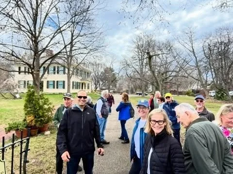 This month&rsquo;s FTSP Walking Club tour, led by Board Member Irwin Levy, explored Jamaica Plain. 

19 participants walked JP&rsquo;s downtown on Centre Street, visited the circa 1750 Loring Greenough House, the 1735 Stone Mile Marker and the Footli