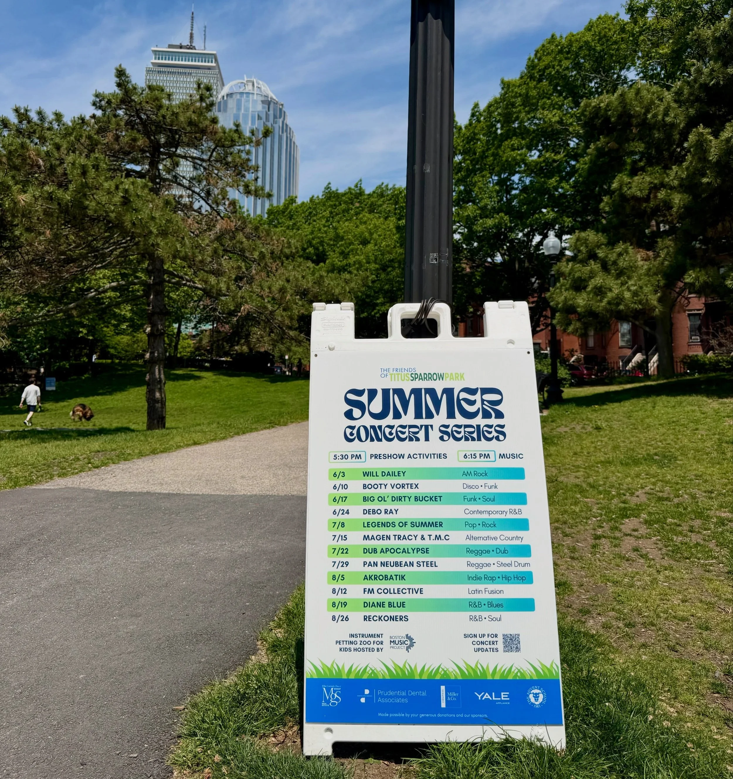 ONE WEEK until our summer concert series kicks off! Join us every Wednesday evening from June to August to enjoy free live music and family-friendly activities. Pre-show activities start at 5:30pm and music starts at 6:15pm. 

Thank you to our Gold S