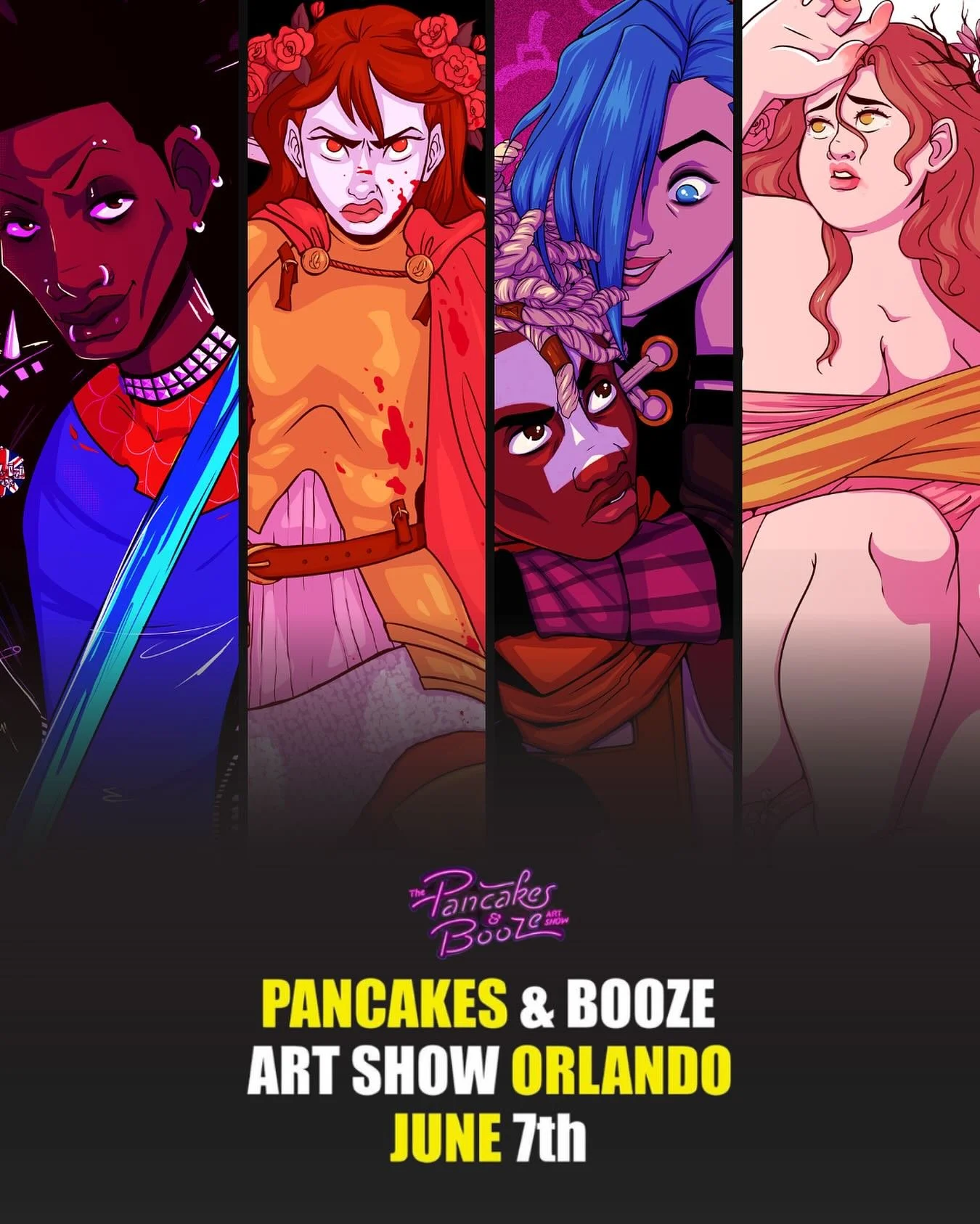 Catch me at my favorite art event this Saturday, June 7th-Pancakes and Booze! Stop by, say hello, and check out some of my new prints~

Visit the link in my bio for tix 🎟️

#pancakesandbooze #orlando #localart #thingstodoorlando #illustrator #digita