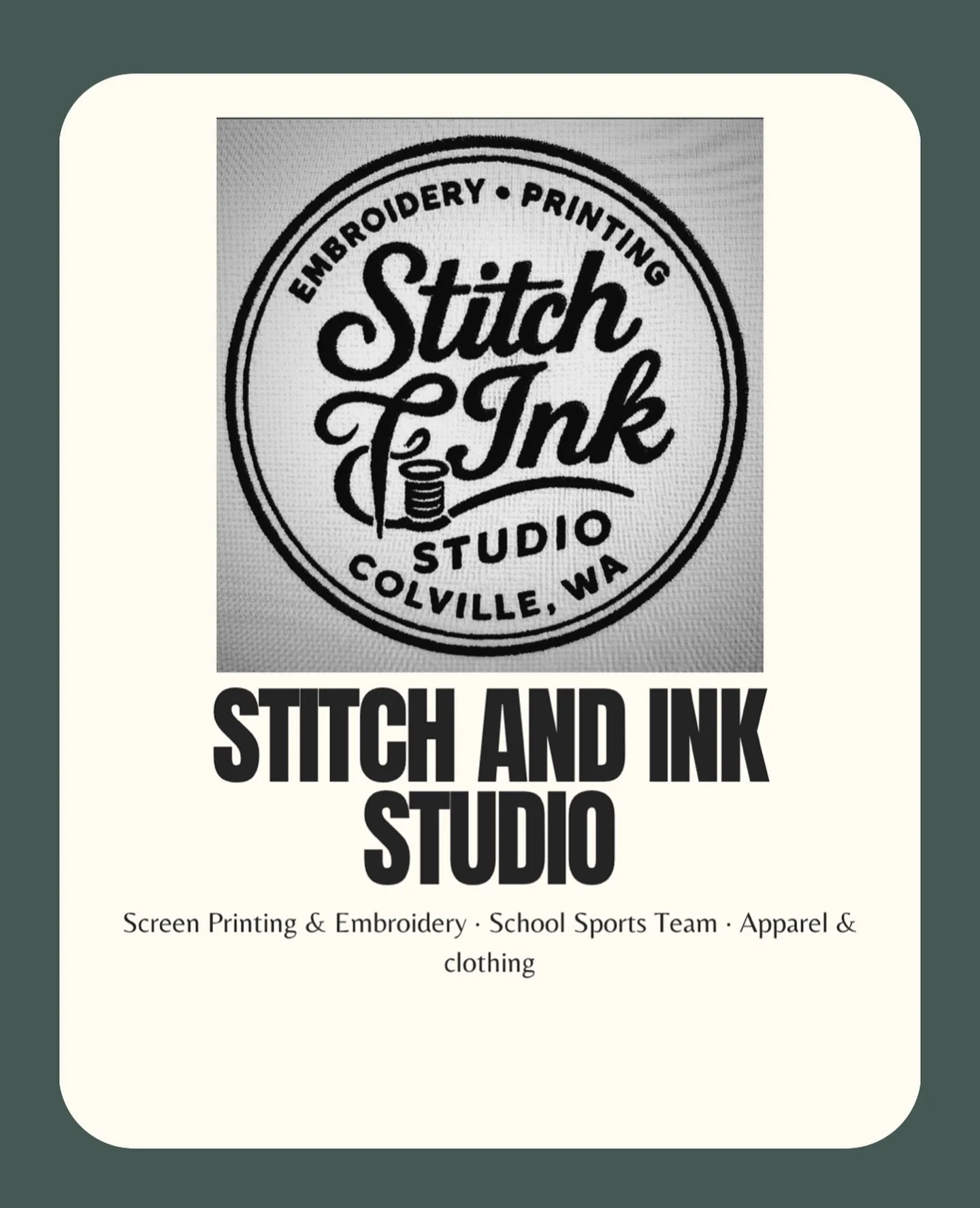 Our UNDER THE HAT SPOTLIGHT this week is Stitch and Ink Studio in Colville, WA. Our awesome Josie&rsquo;s swag shirts and apparel are made by them and we simply love working with this small, family owned shop. Quality customer service and quality pro