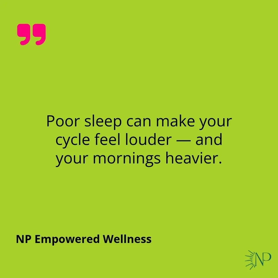 When sleep breaks, your cycle gets louder 😵&zwj;💫

We see this all the time: more PMS, more anxiety, more 2 a.m. wakeups &mdash; all showing up together, not separately.

Poor sleep can make hormone symptoms feel bigger. And hormone shifts can make