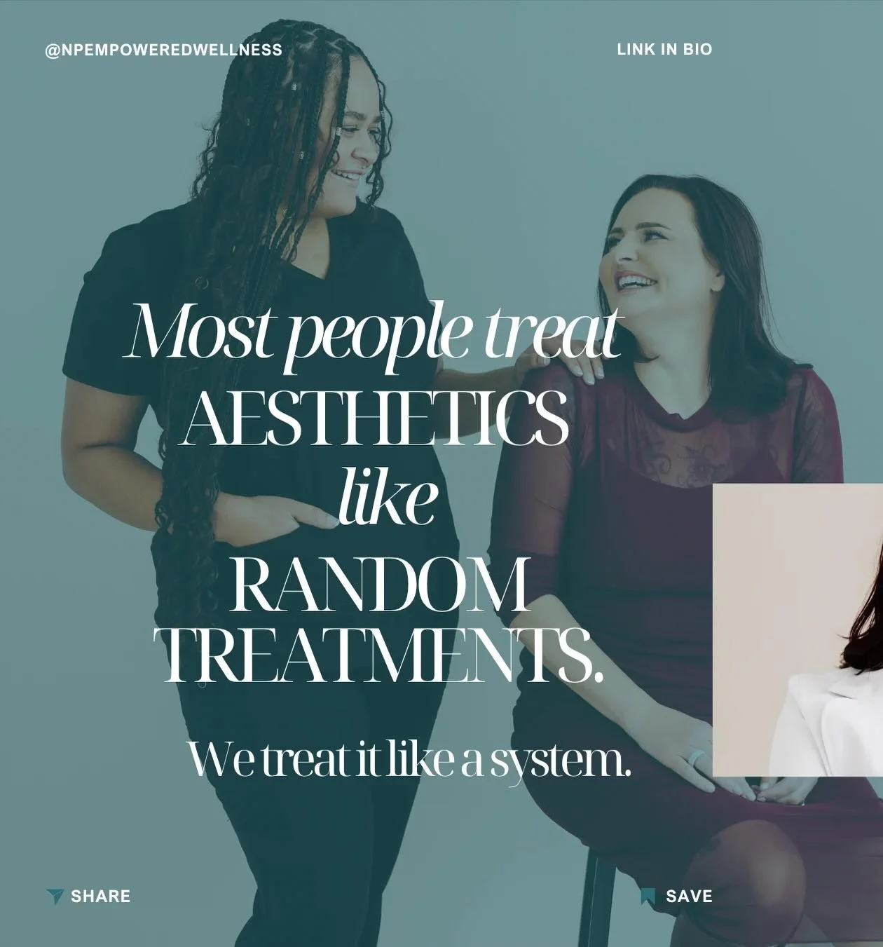 Most people think aesthetics is about choosing a treatment.

Tox.
Filler.
Laser.
Weight loss.
Skin care.

But real results are not built from random treatments.

They&rsquo;re built from a system.

At NP Empowered Wellness, we look at the body in lay