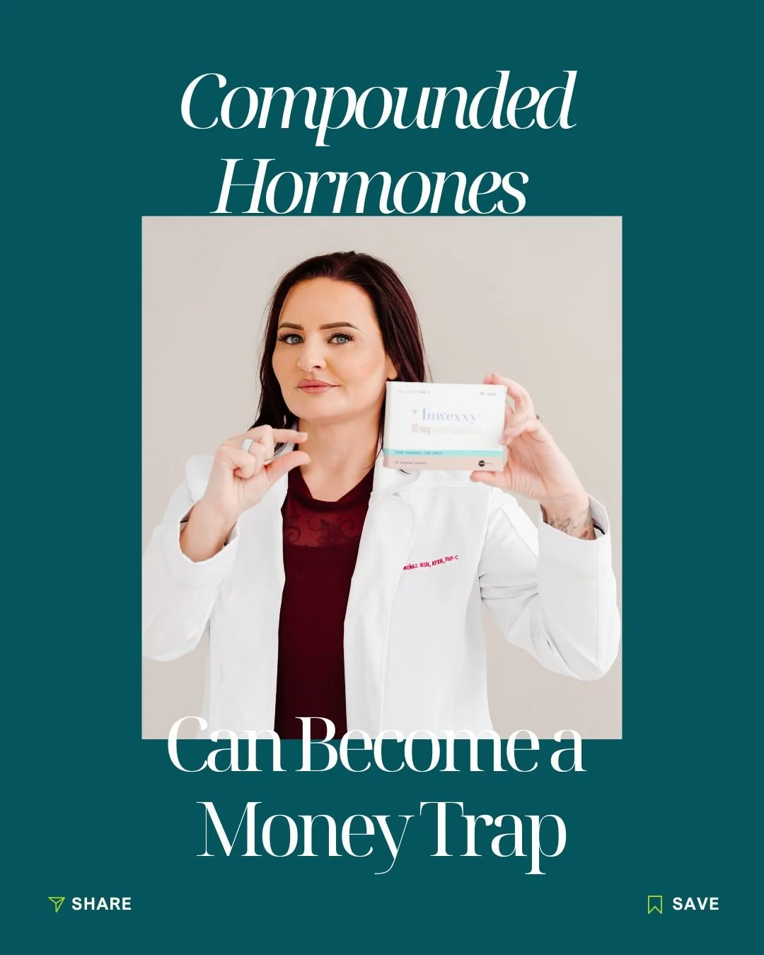 Some women are paying hundreds every month for compounded estrogen creams they may not actually need.

Meanwhile, FDA-approved bioidentical estradiol patches are often covered by insurance.

Compounded hormones are sometimes medically appropriate:
&b