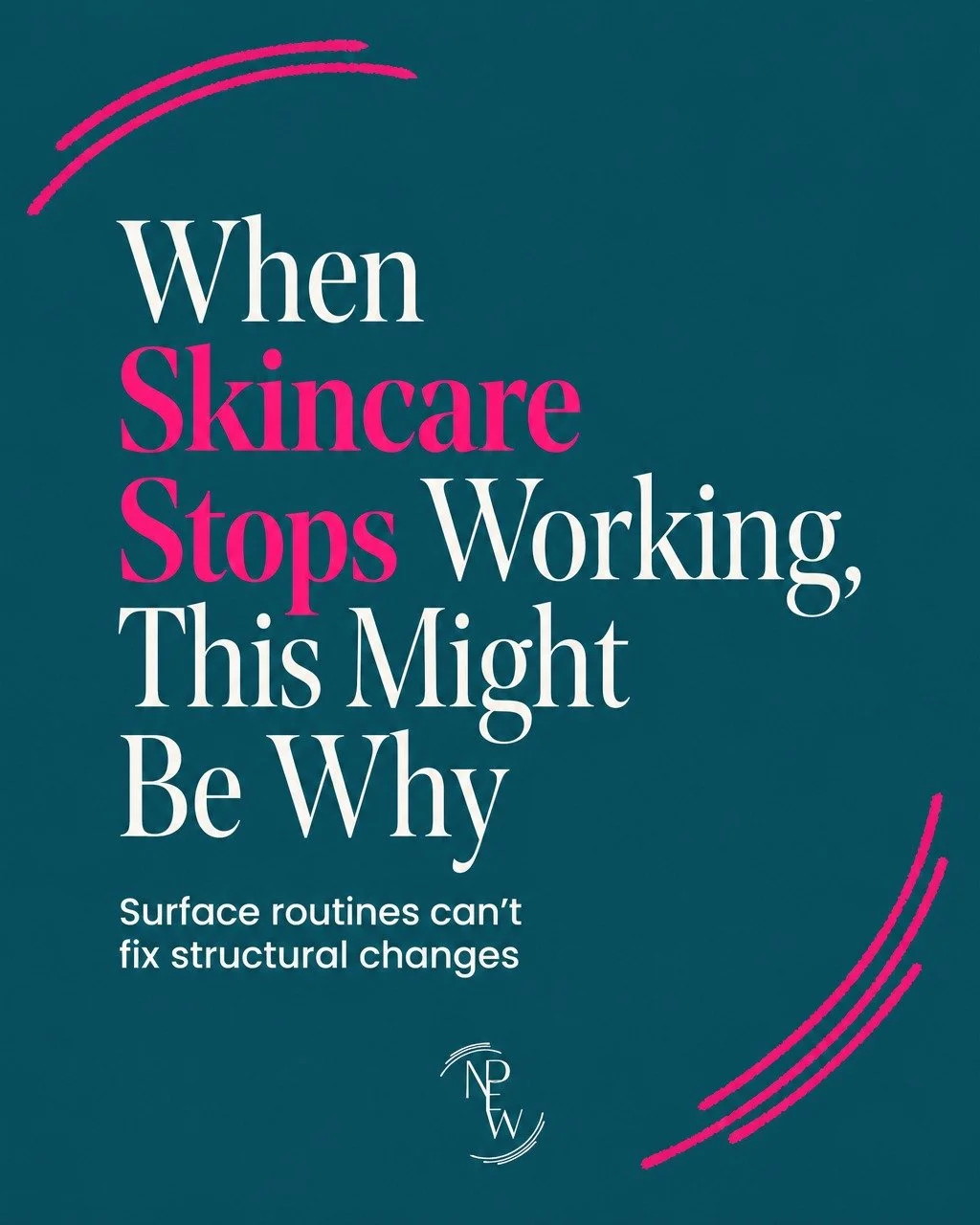 Your serum is doing its job. It's just doing it on the wrong floor.

Most skincare lives on the surface, working hard on tone, texture, and hydration up top. But collagen and elastin, the scaffolding that keeps skin firm, live in the deeper layers. W