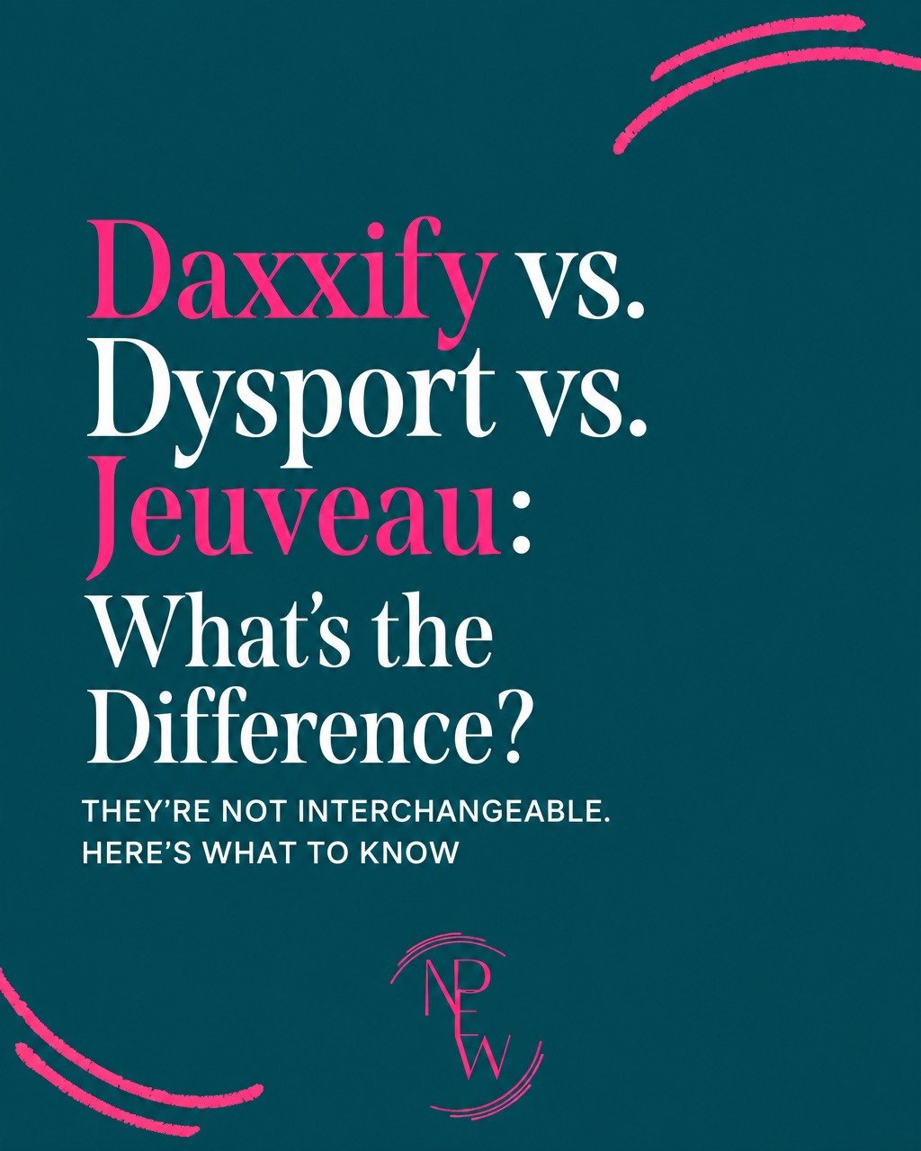"Botox or&hellip; one of those other ones?" 

If that's how the injectables conversation usually goes at your appointment, this one's for you. Daxxify, Dysport, and Jeuveau all relax the same muscles, but they don't behave the same way once