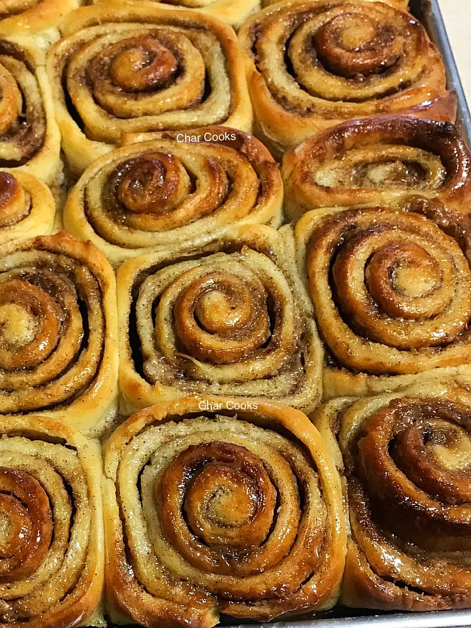 Mary's homemade cinnamon rolls!