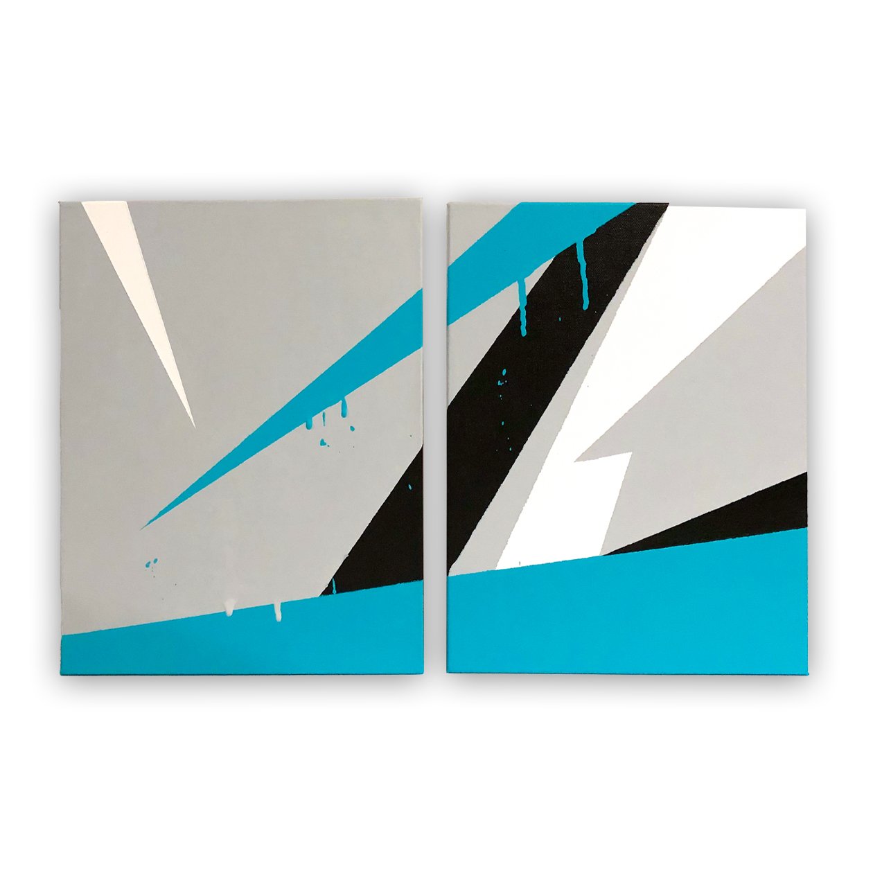 RICOCHET
22 X 14 INCHES (11 X 14 EACH)
2023
ACRYLIC ON CANVAS