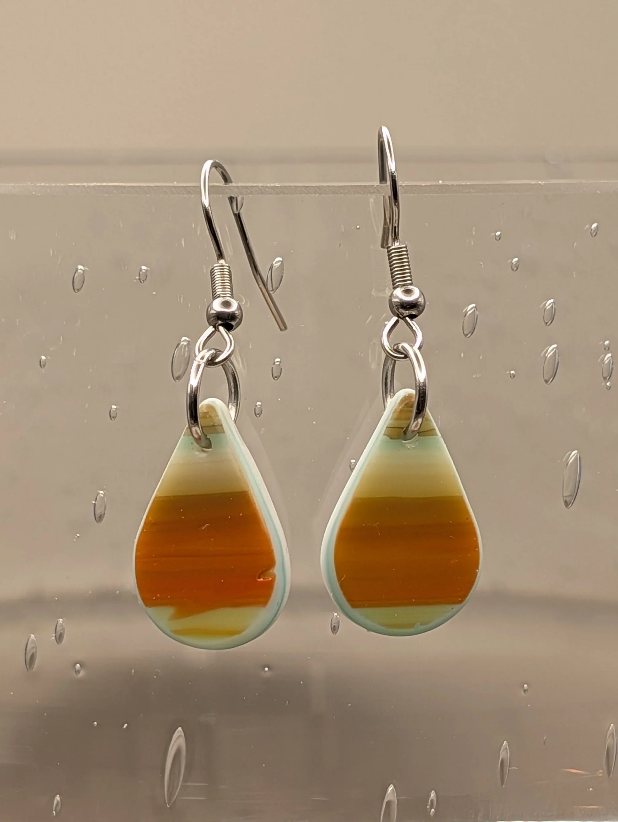 Stained Glass Earrings #024