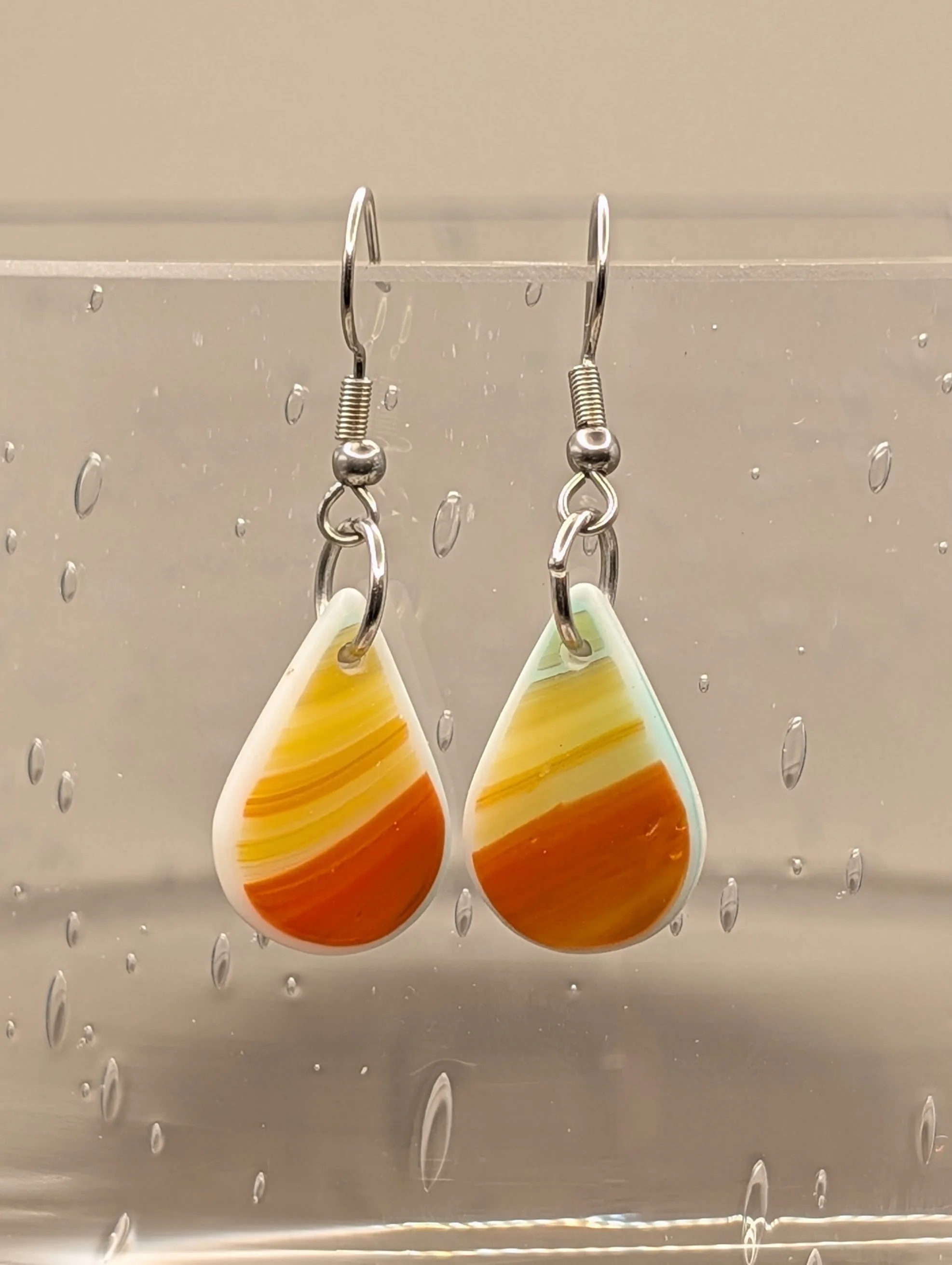 Stained Glass Earrings #034