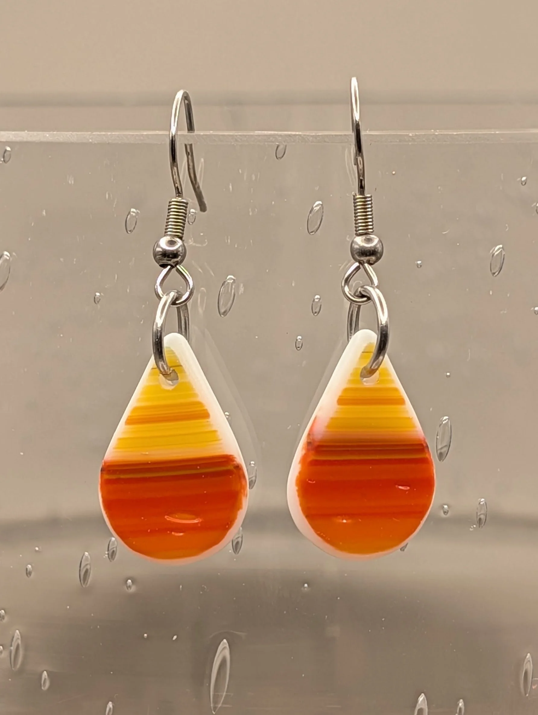 Stained Glass Earrings #035