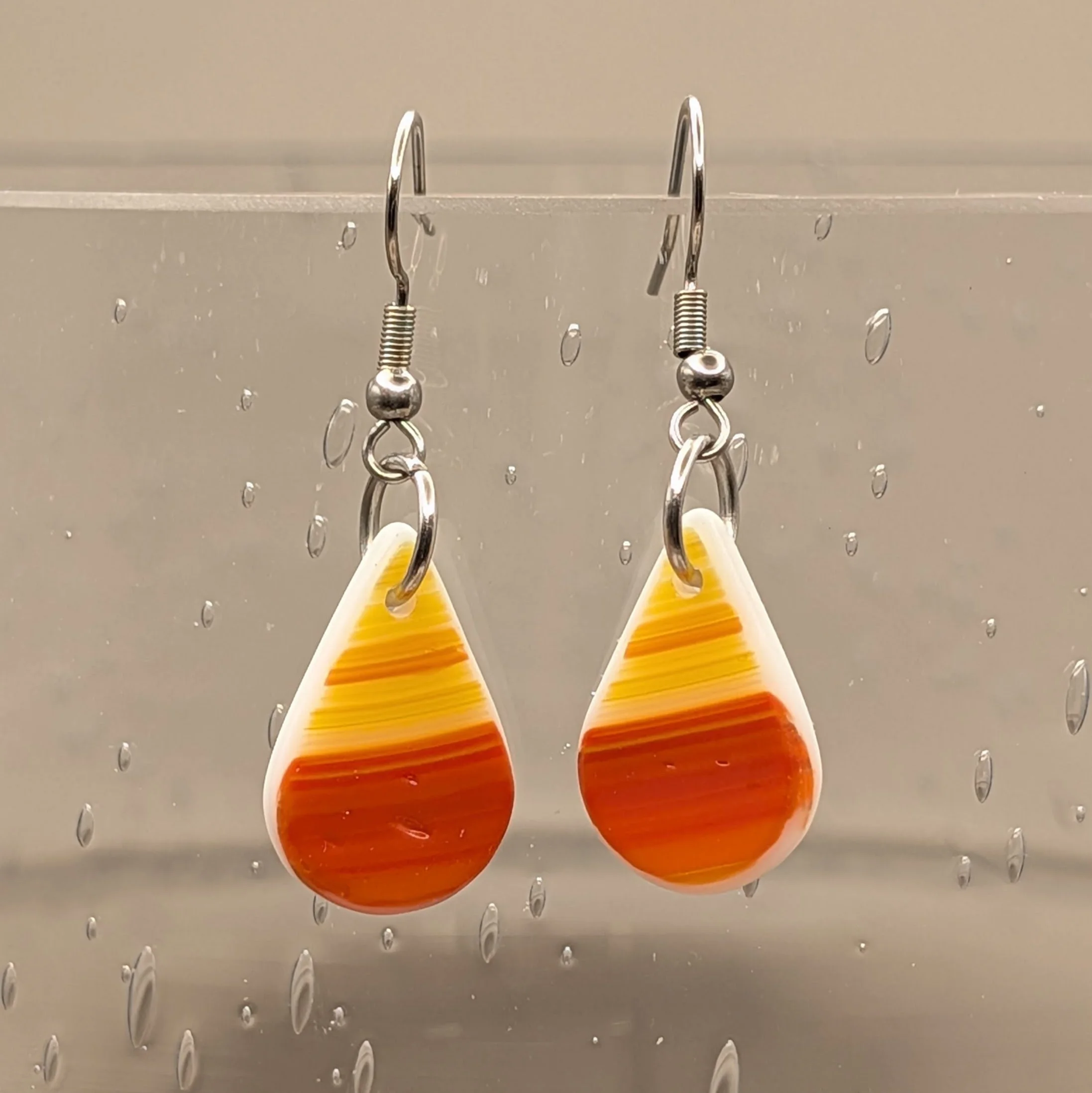 Stained Glass Earrings #038