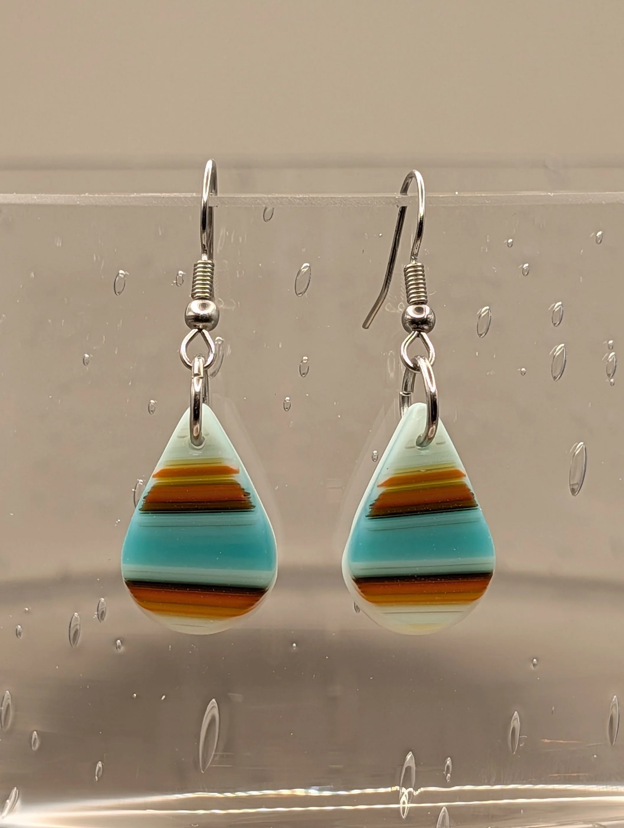 Stained Glass Earrings #025