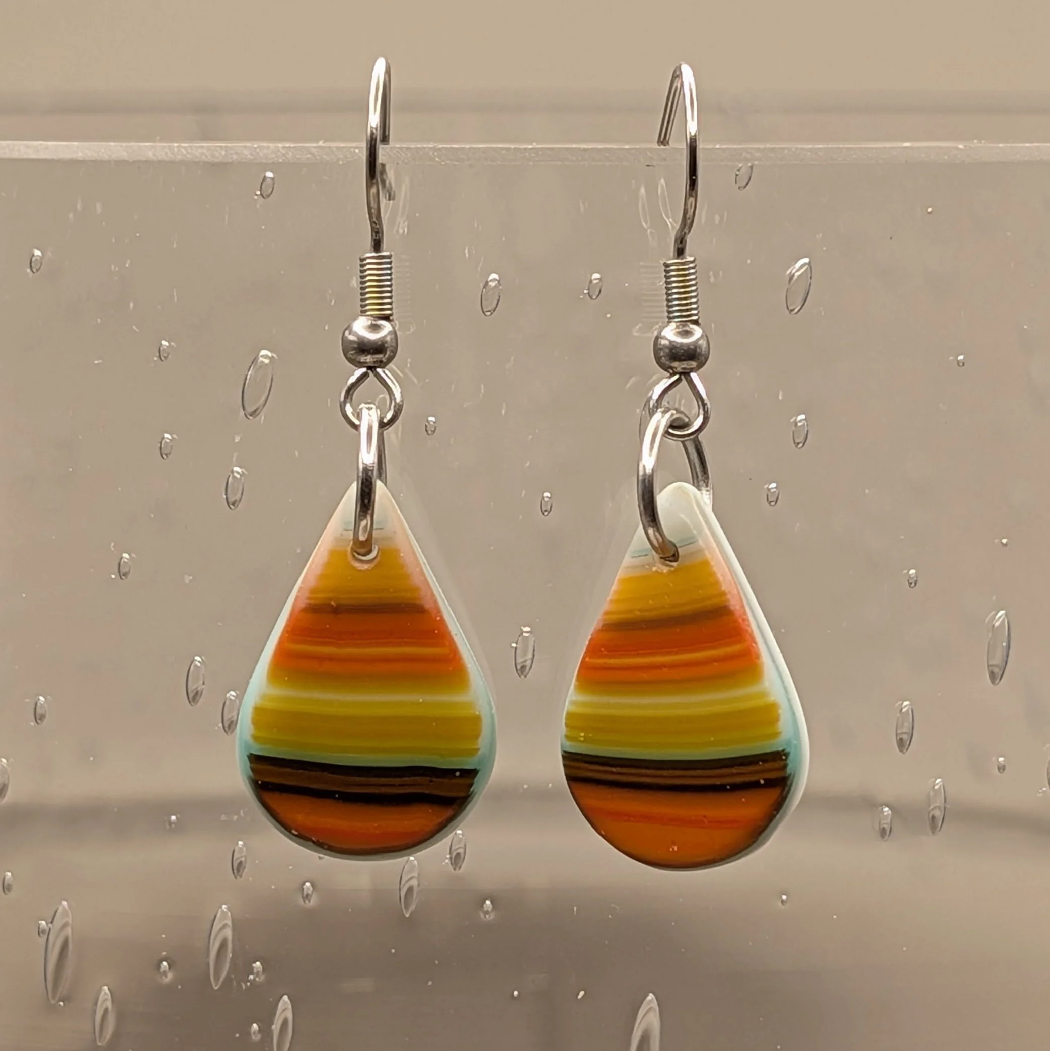 Stained Glass Earrings #040