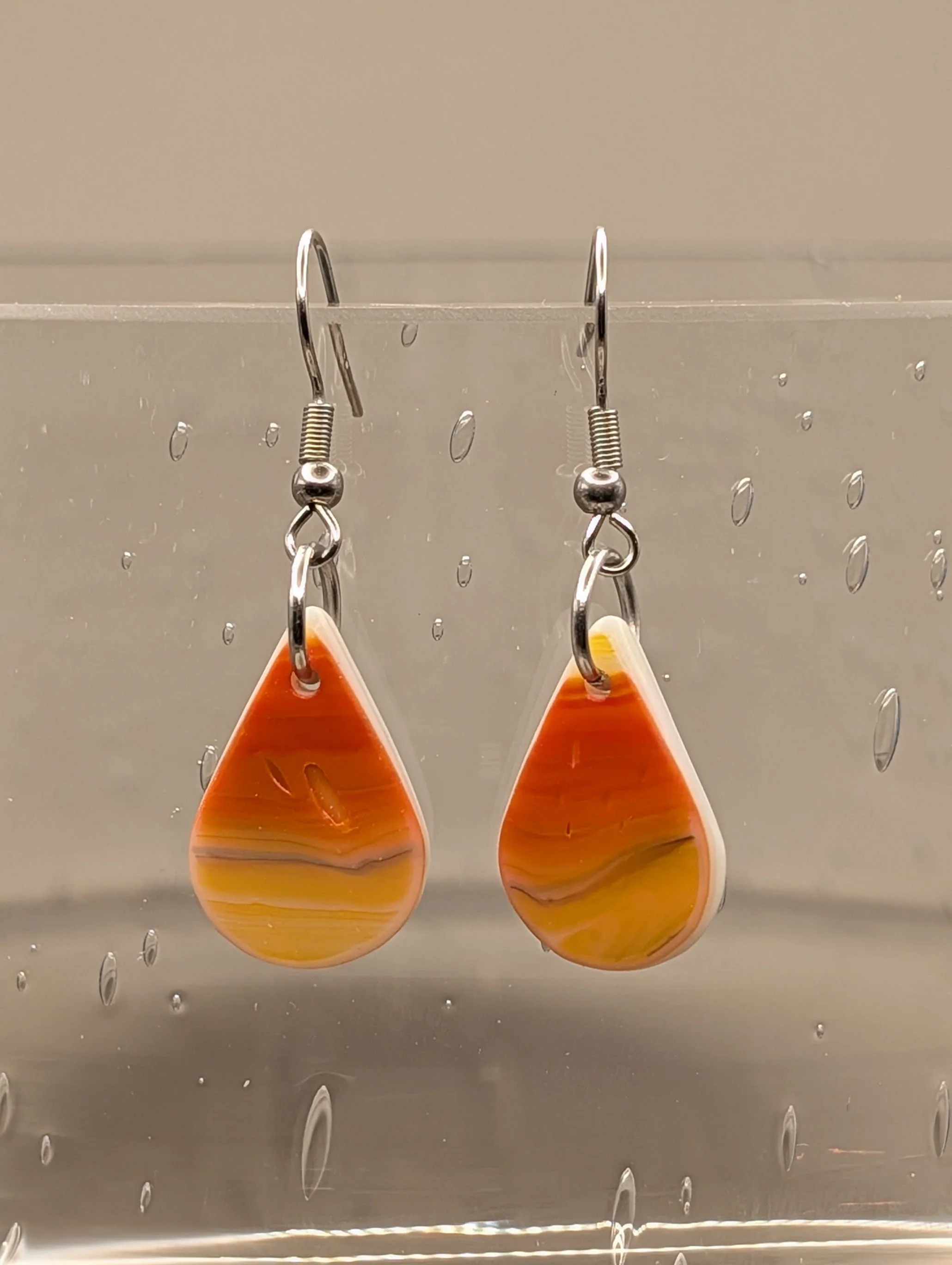 Stained Glass Earrings #033