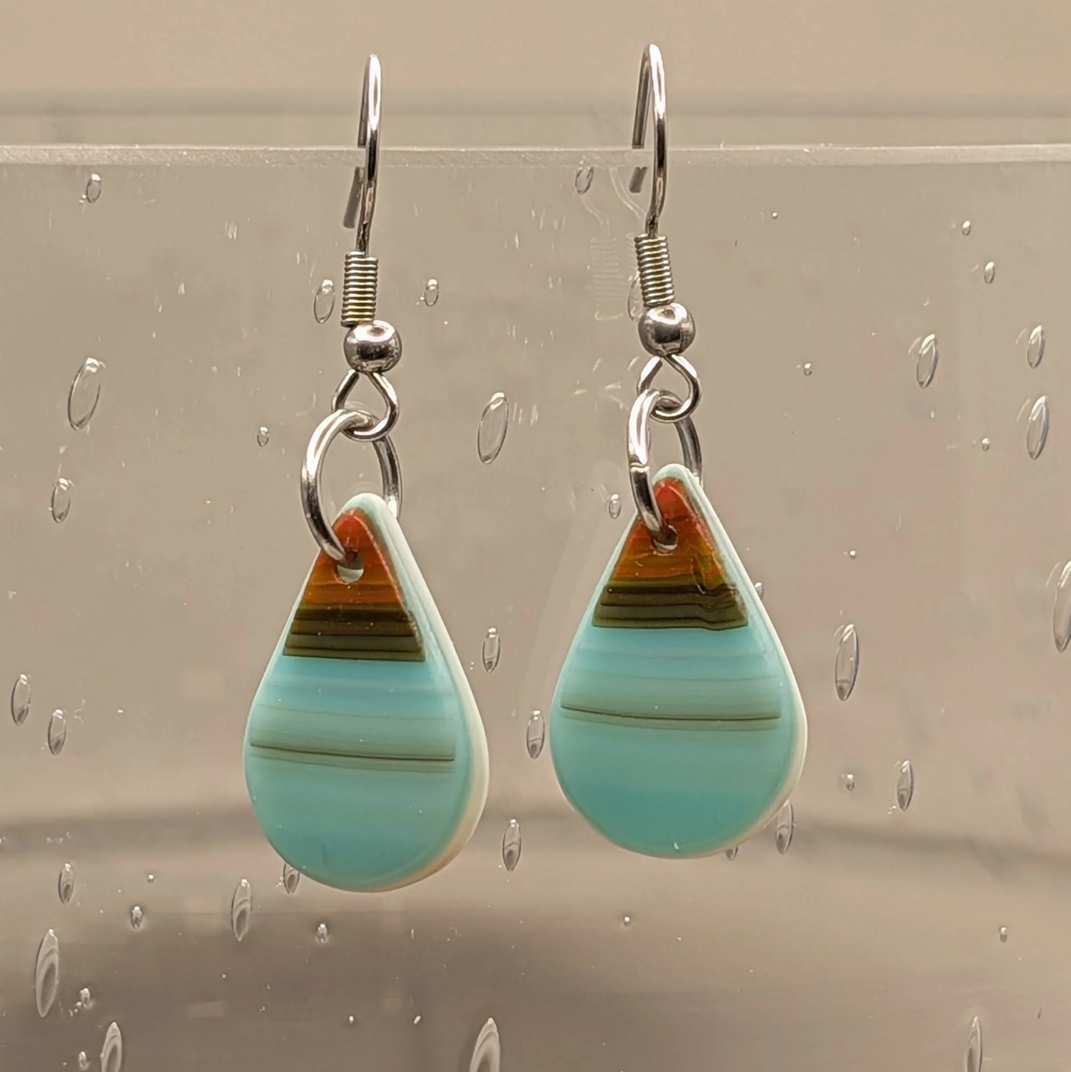 Stained Glass Earrings #037