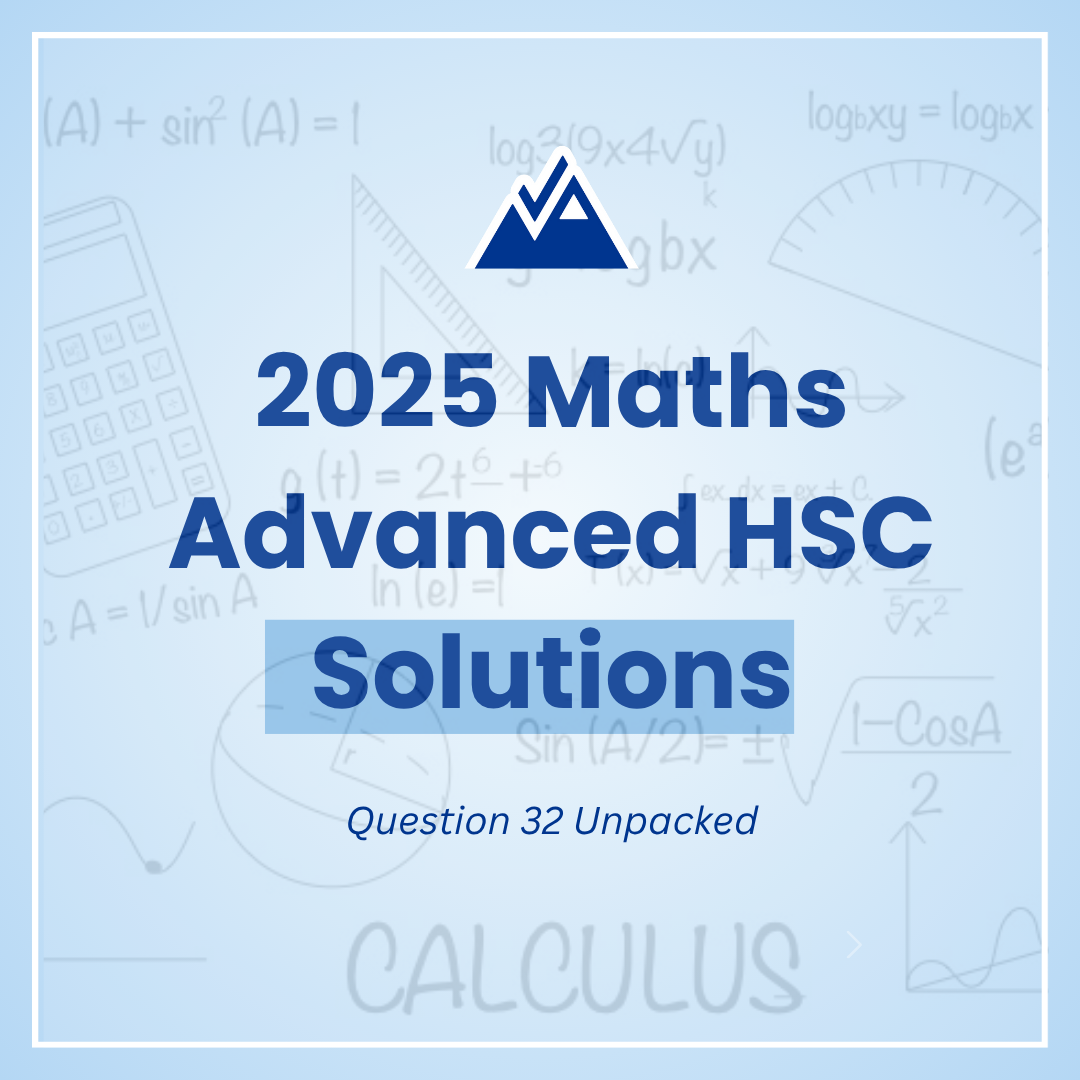 Q32 of the 2025 Maths Advanced HSC