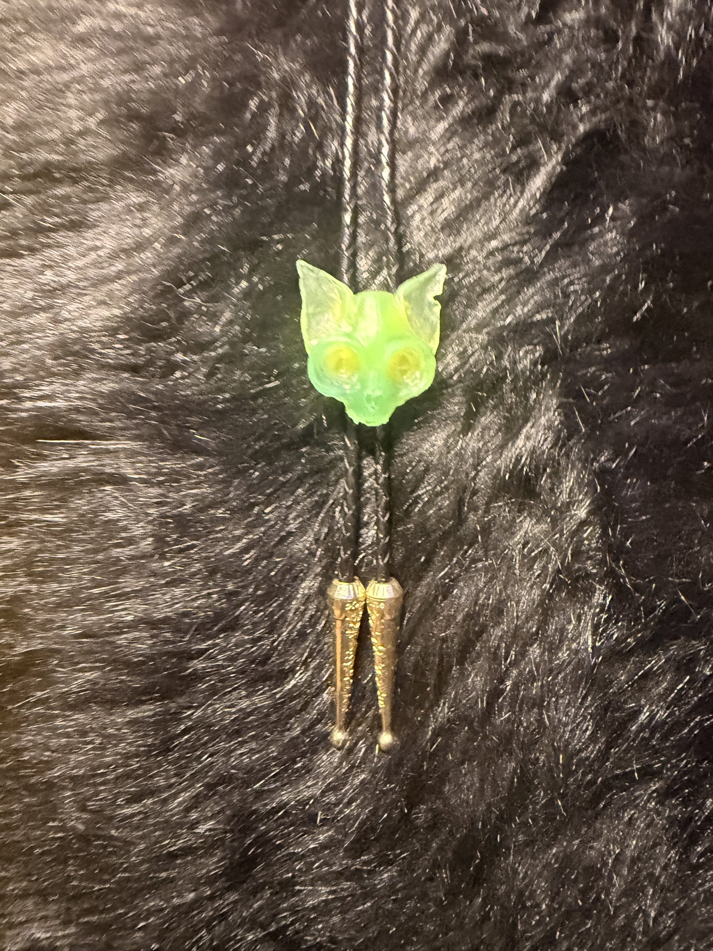 UV Reactive Sphinx Bolo Tie 1