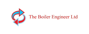 Logo with stylized circular arrow and the text 'The Boiler Engineer Ltd' in red