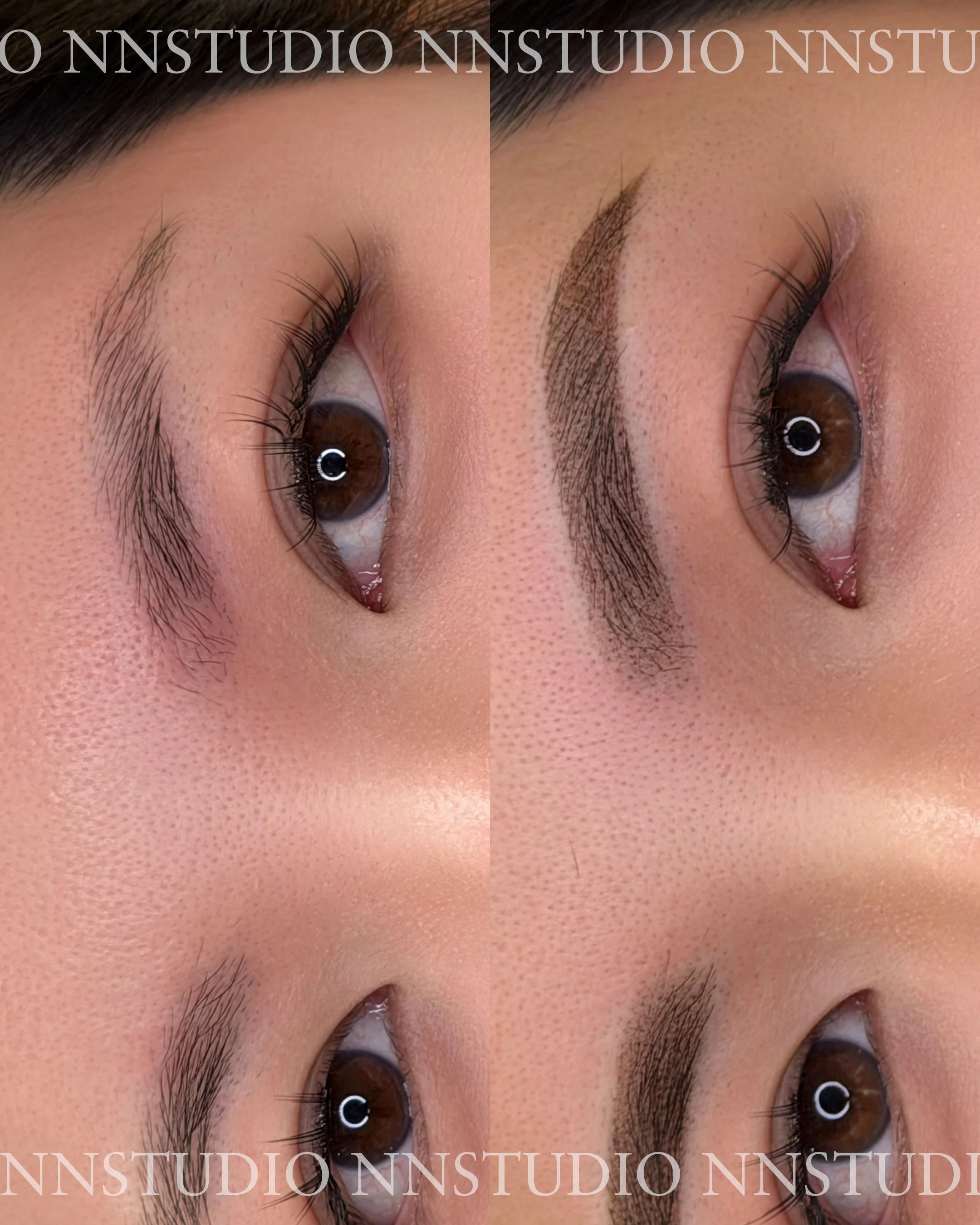 powder brows before and after singapore